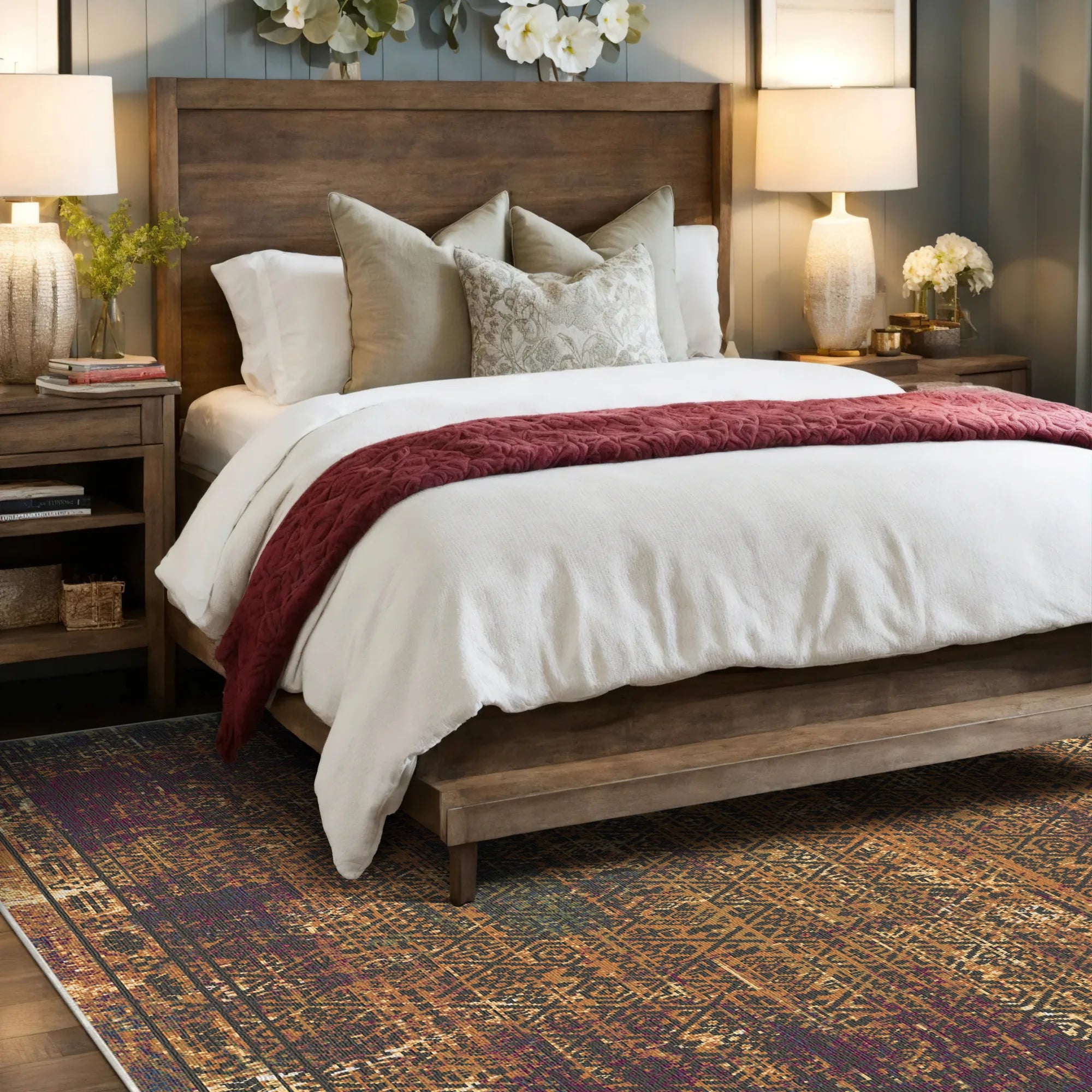 Геометричний килим Amber Cipher