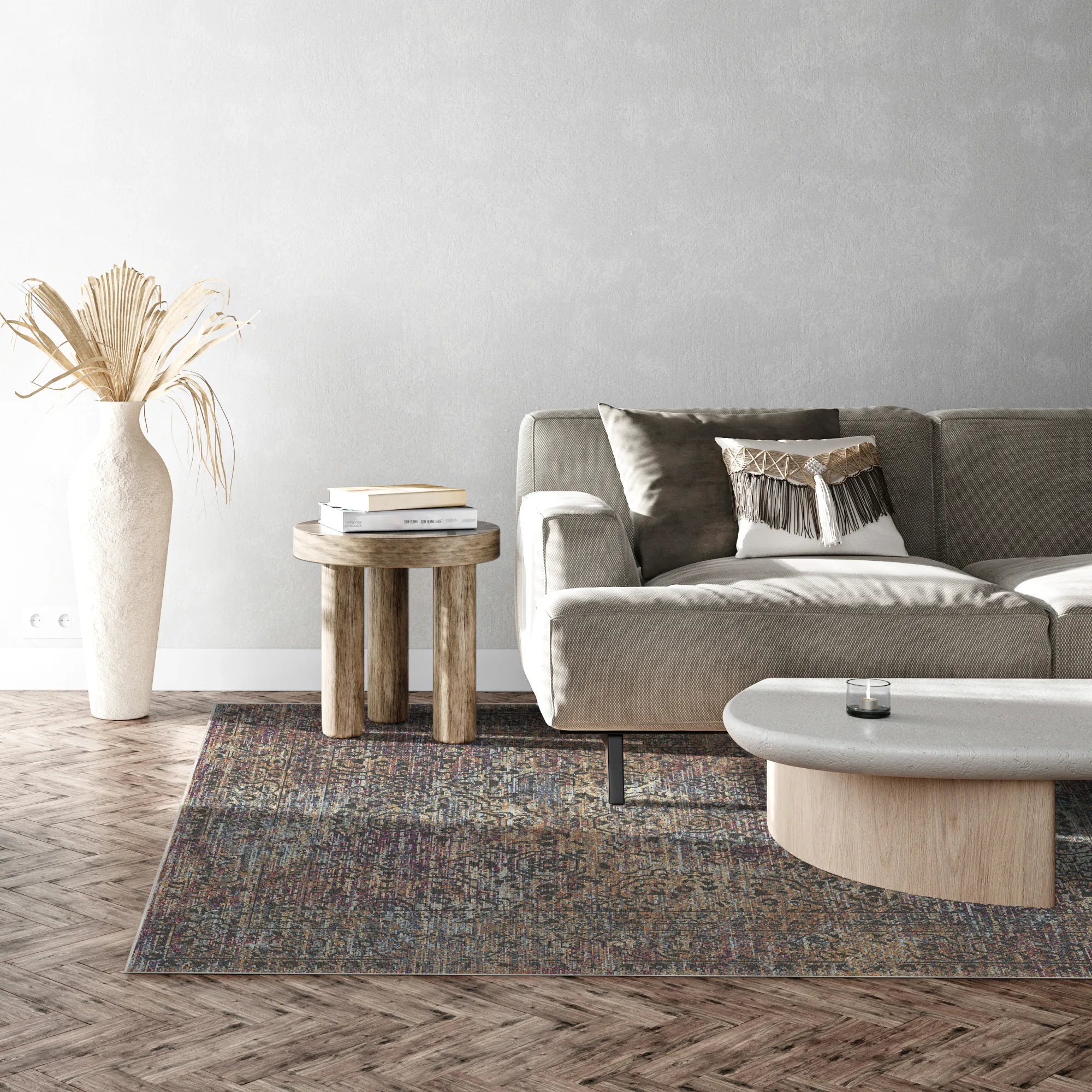 Килим з квітковим принтом Obsidian Archive