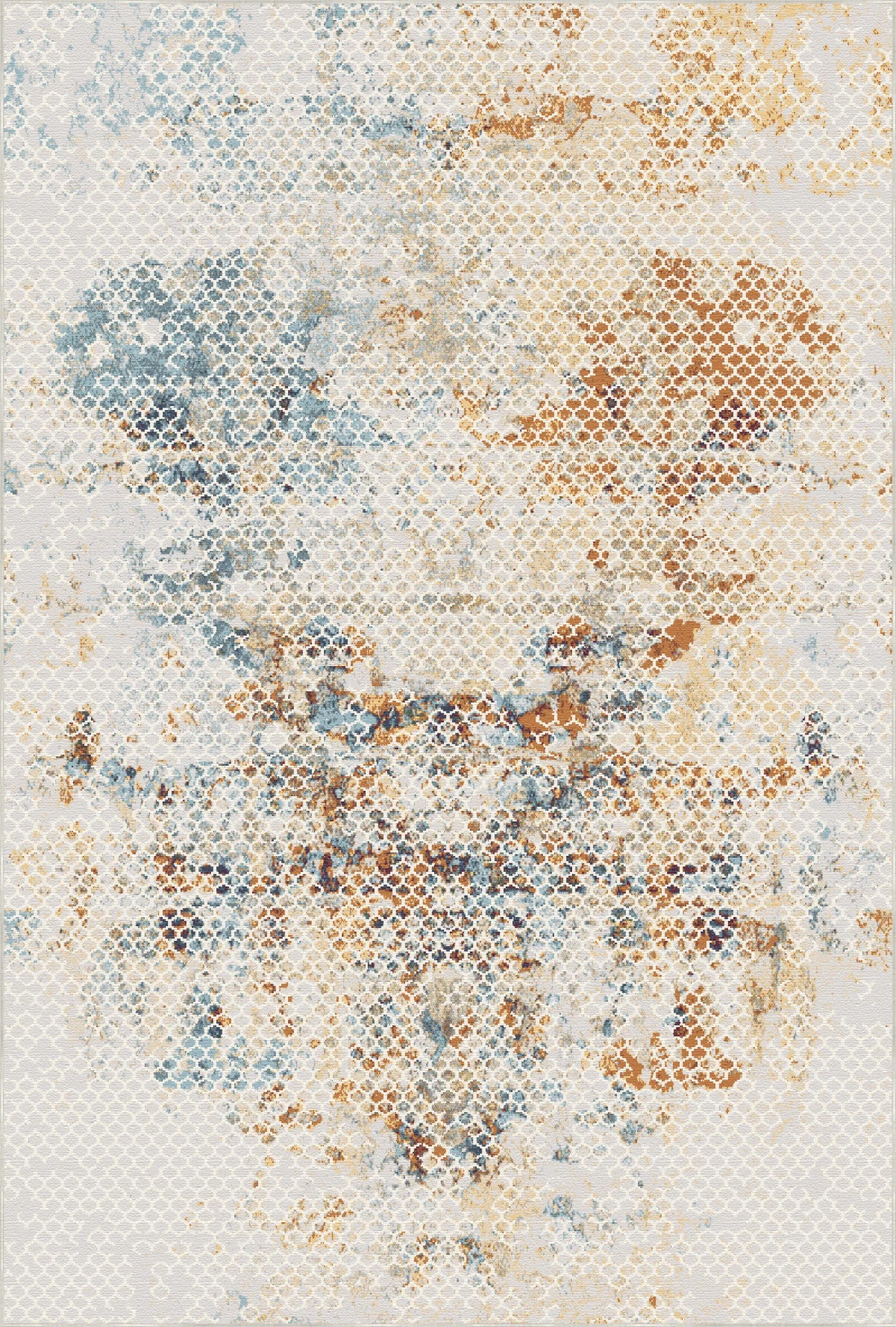 Світловий ґратчастий абстрактний килим