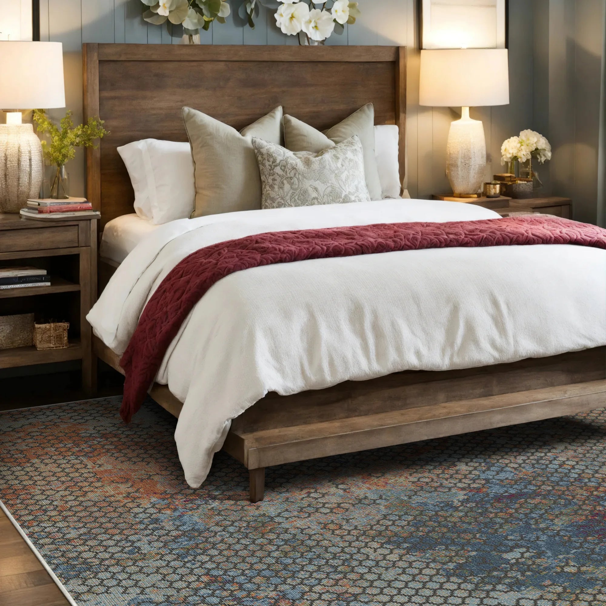 Нічний килим з ґратами Ember