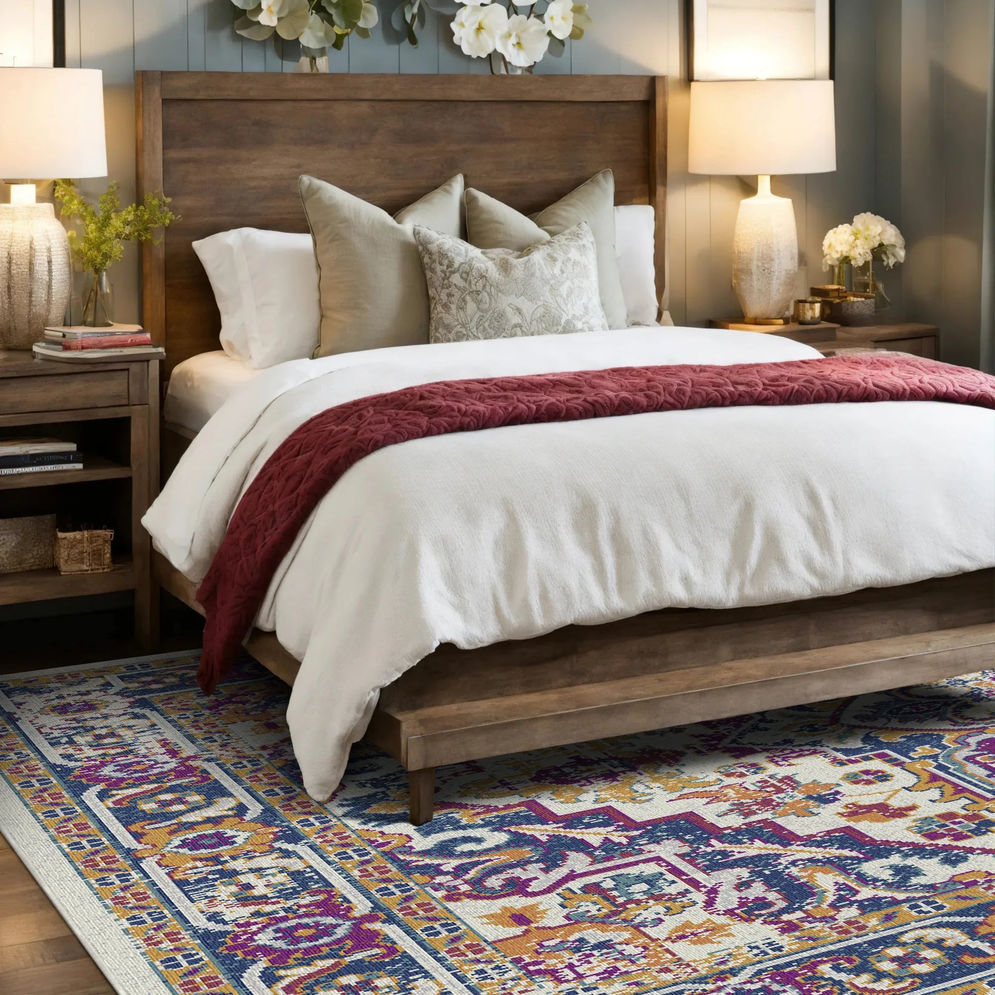 Миючий килим Sapphire Orchid