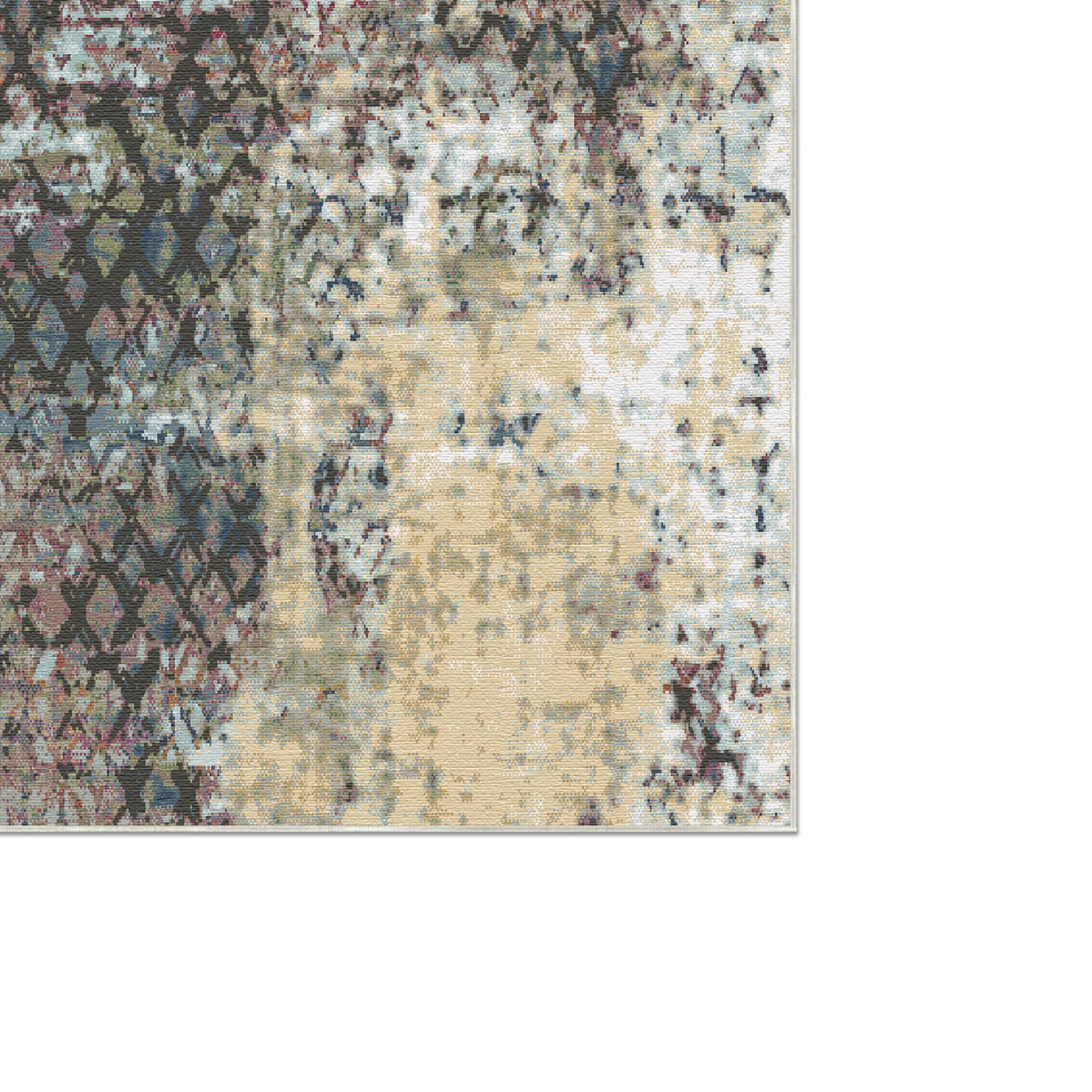 Вінтажний сливово сірий килим