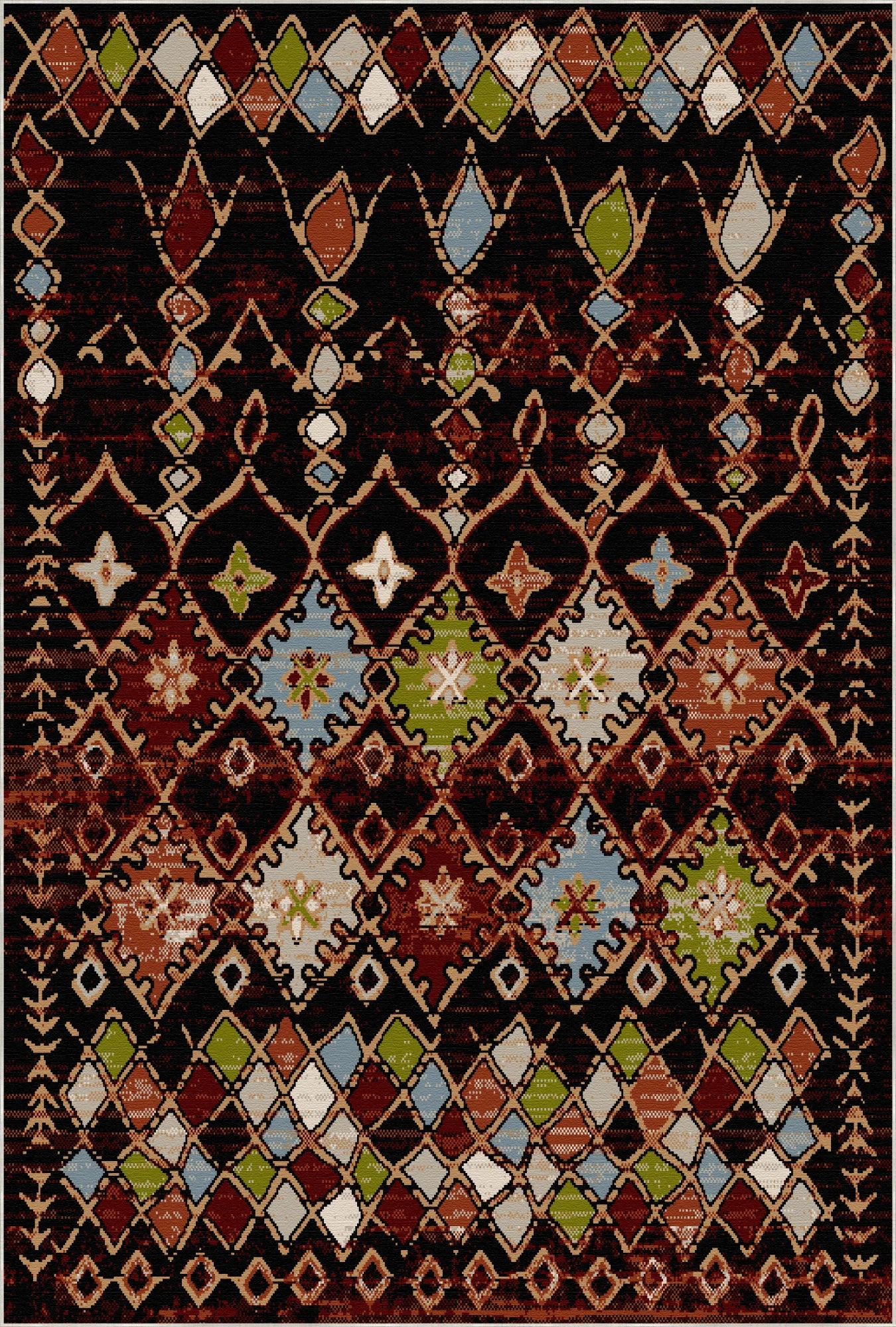 Килим Aztec Ember що прається