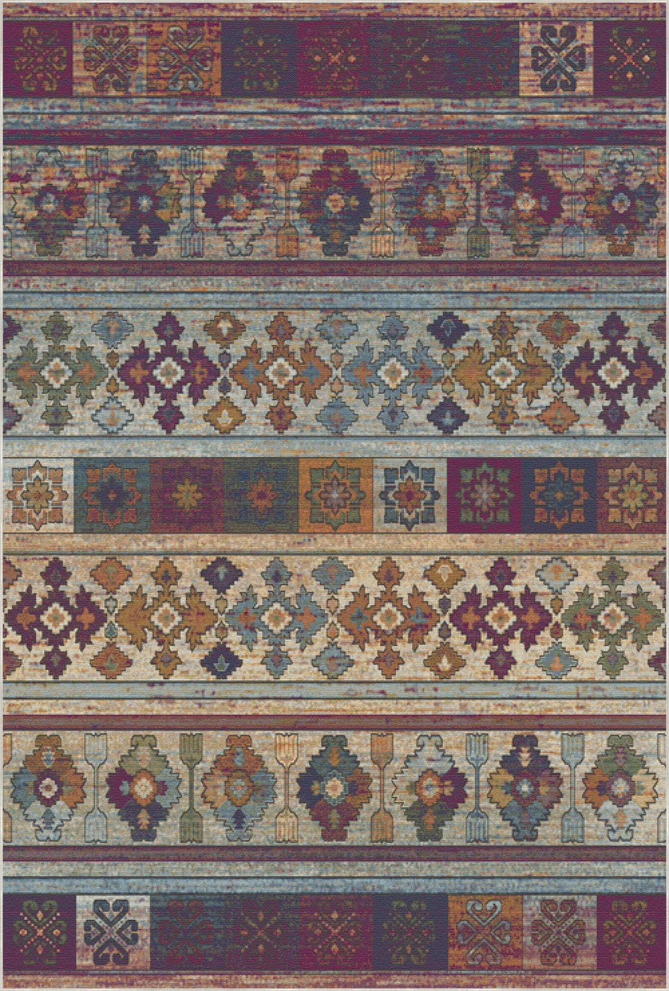 Пурпуровий килим у смужку з розповіддю