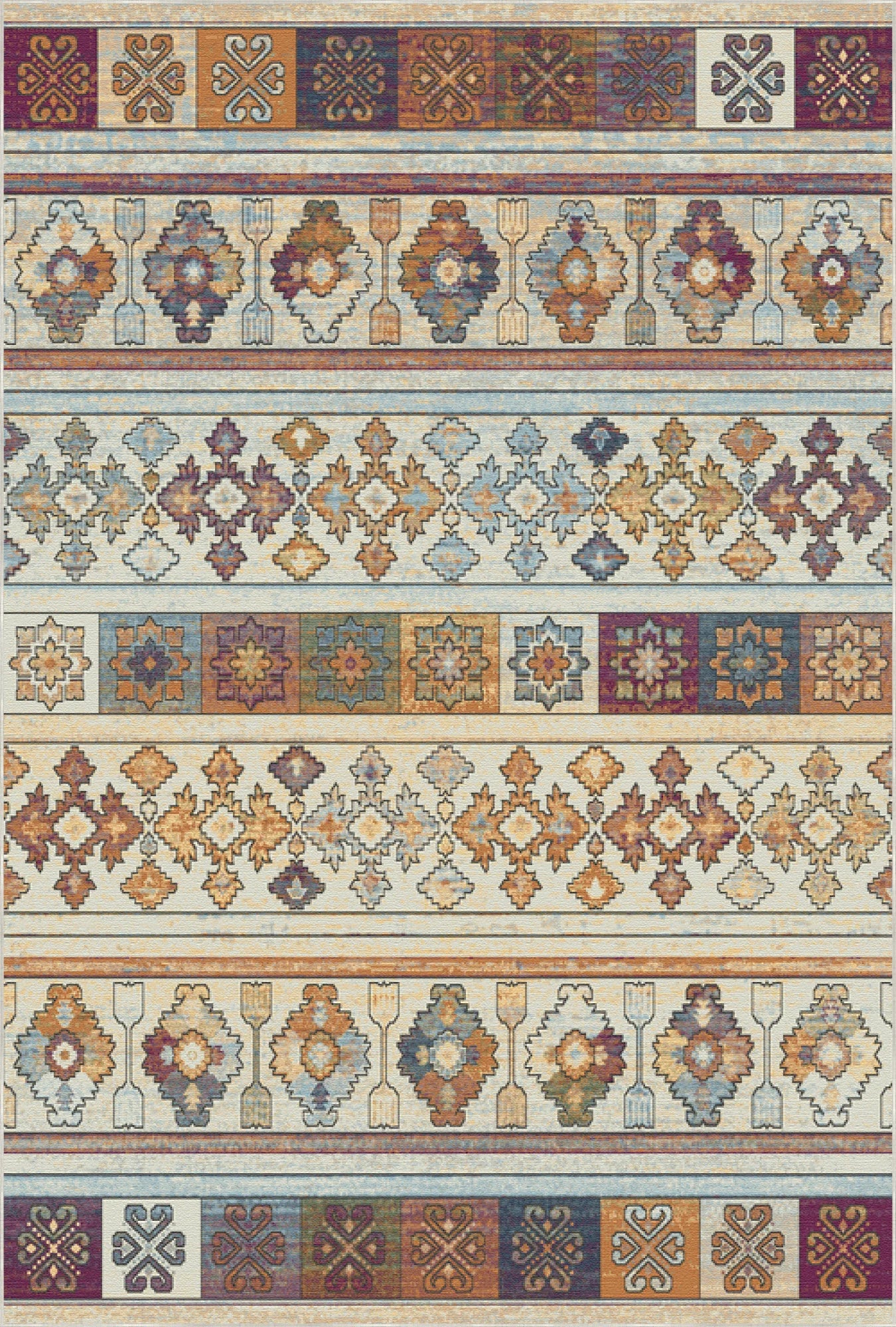 Світловий смугастий килим у стилі оповіді