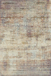 Килим Alabaster Mosaic з витертими плитками Слонова кістка