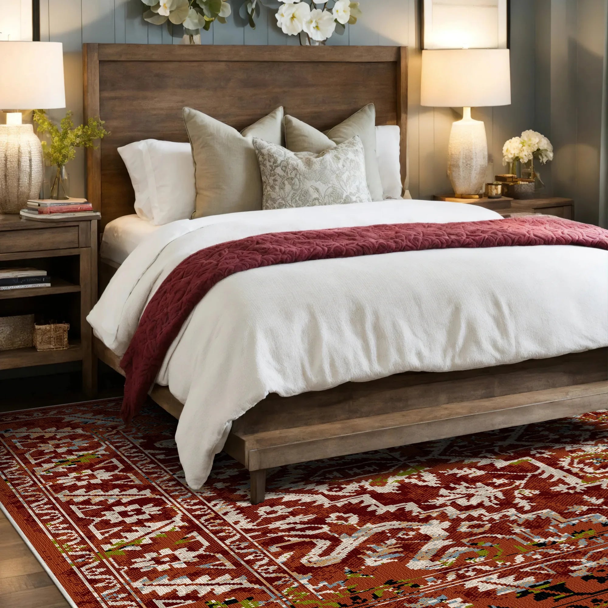 Вінтажний килим Pompei Rust що прається