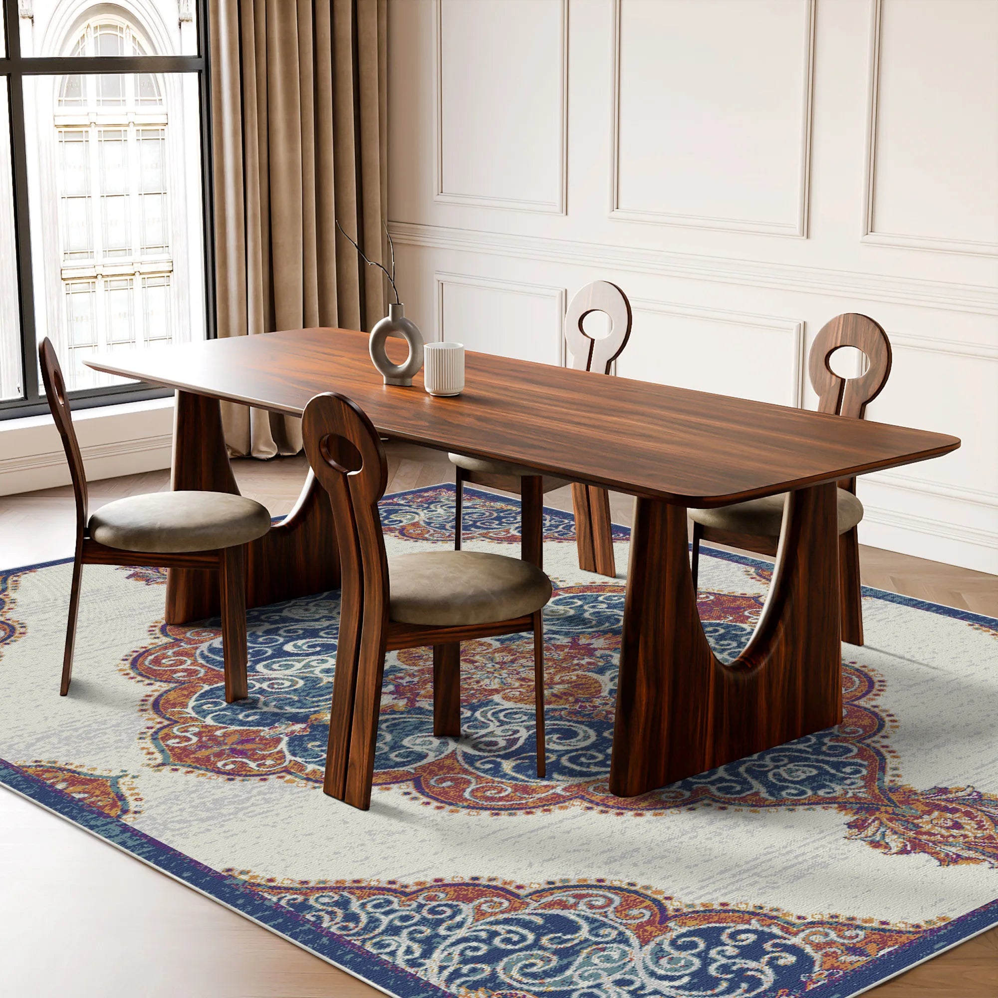 Килим з медальйоном з лазуриту