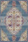 Килим Indigo Scrollwork з медальйоном Індиго