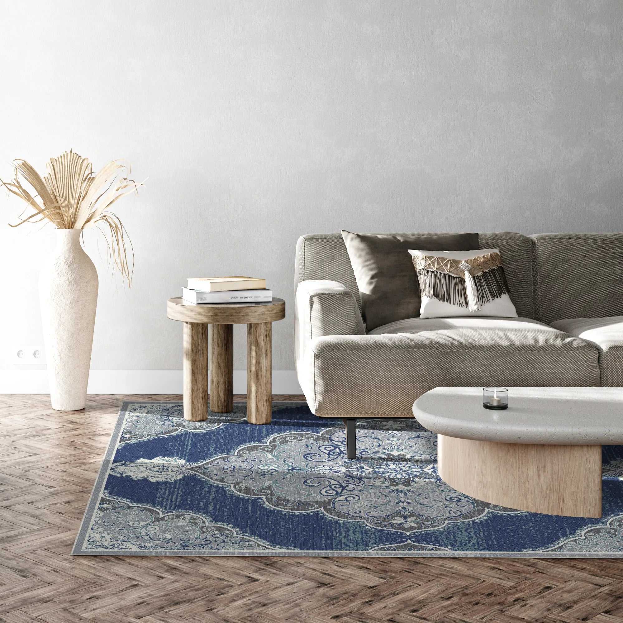 Килим з медальйоном з шиферного візерунка