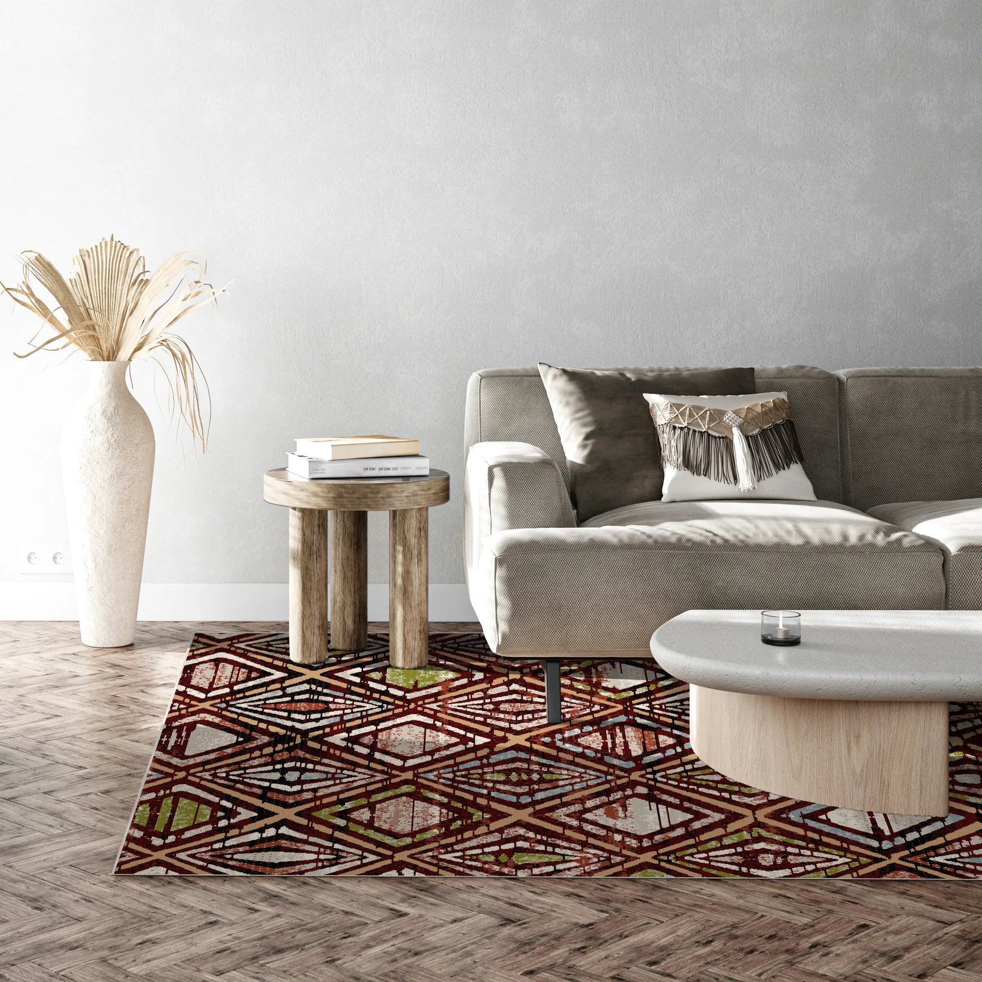 Миючий килим Zion Mahogany