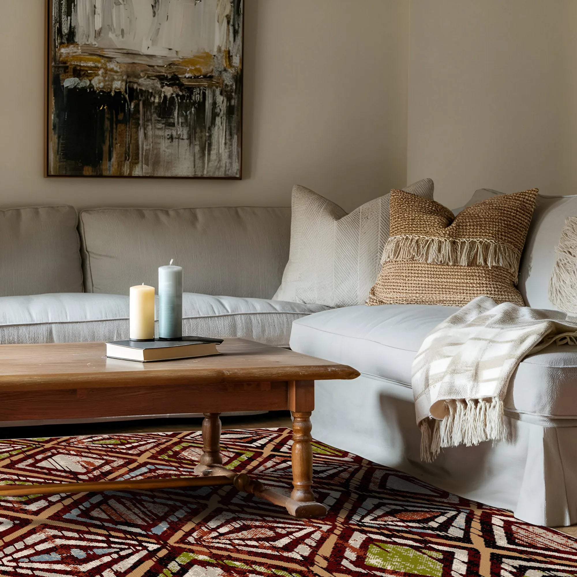 Миючий килим Zion Mahogany