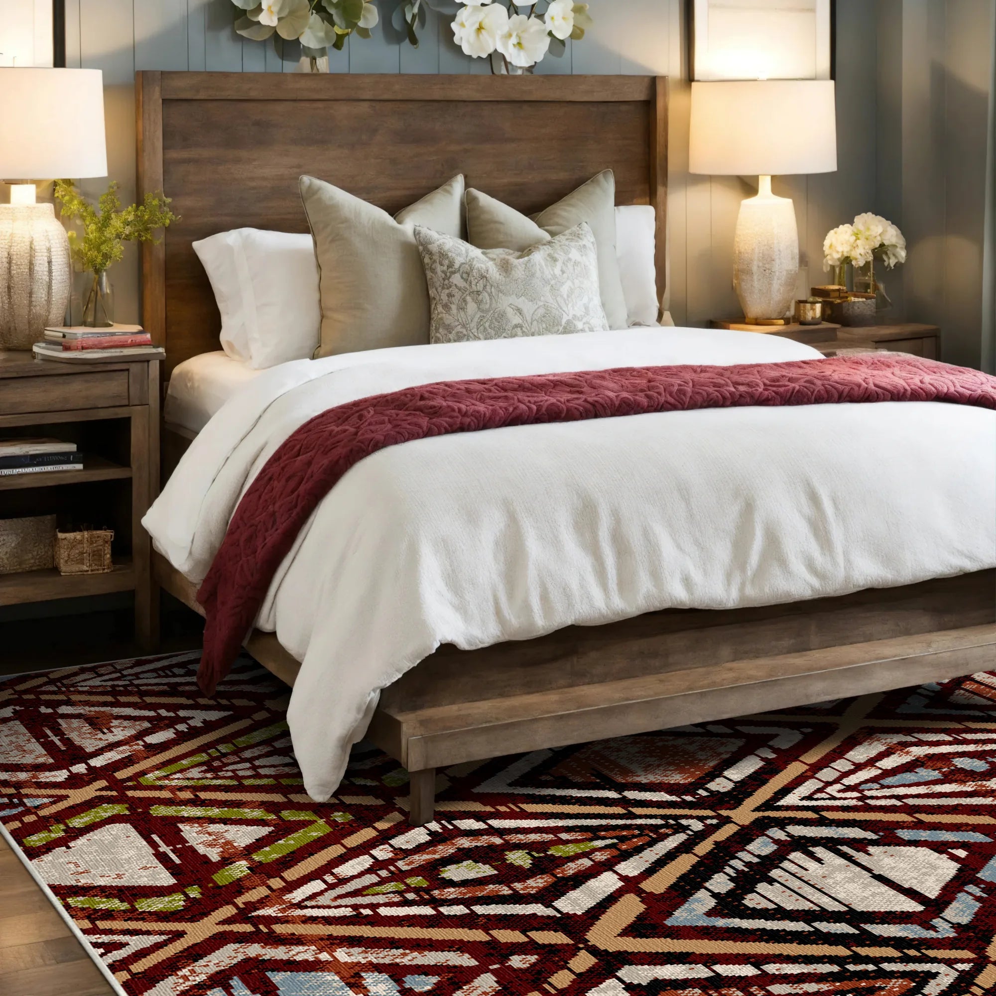 Миючий килим Zion Mahogany