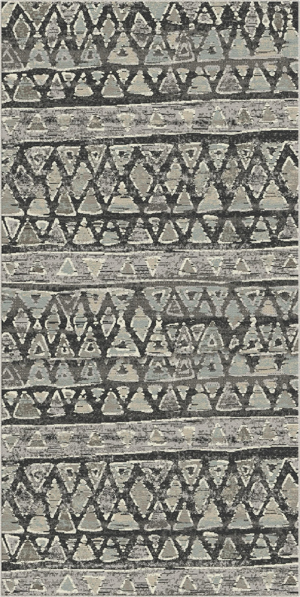 Племінний килим Yukon Charcoal, що миється