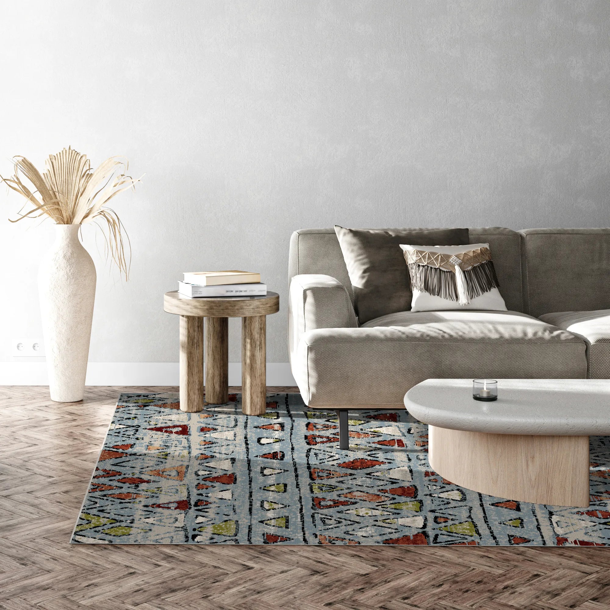 Синій килим Kodiak Traditional який можна прати