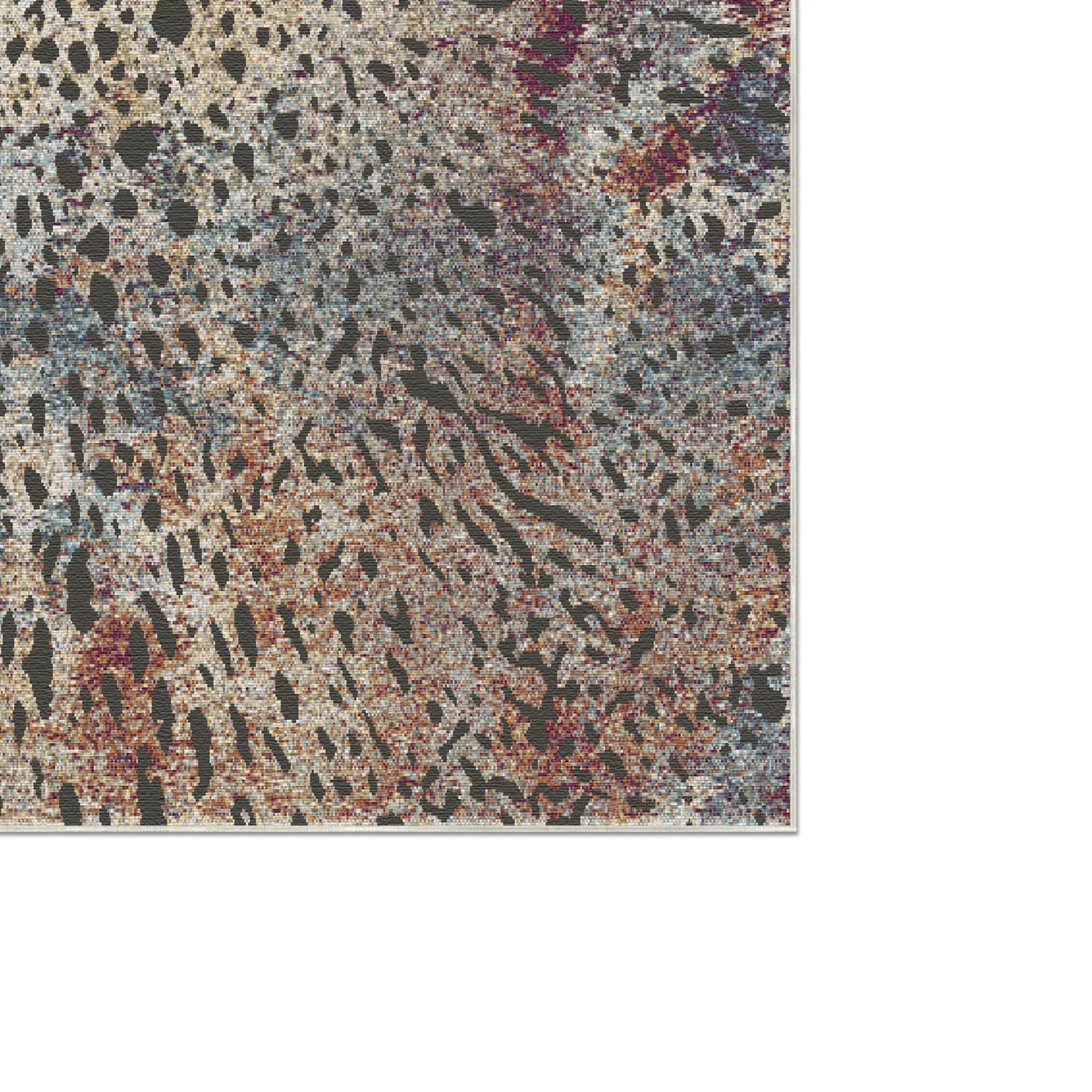 Богемний килим з леопардовим принтом