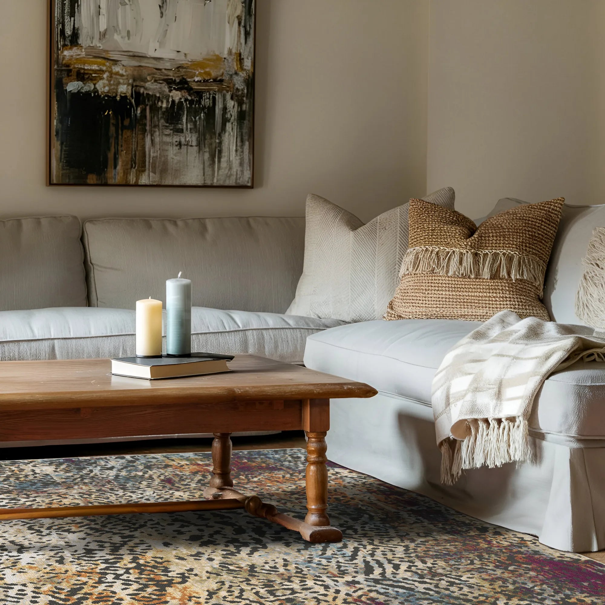 Рустикальний абстрактний килим