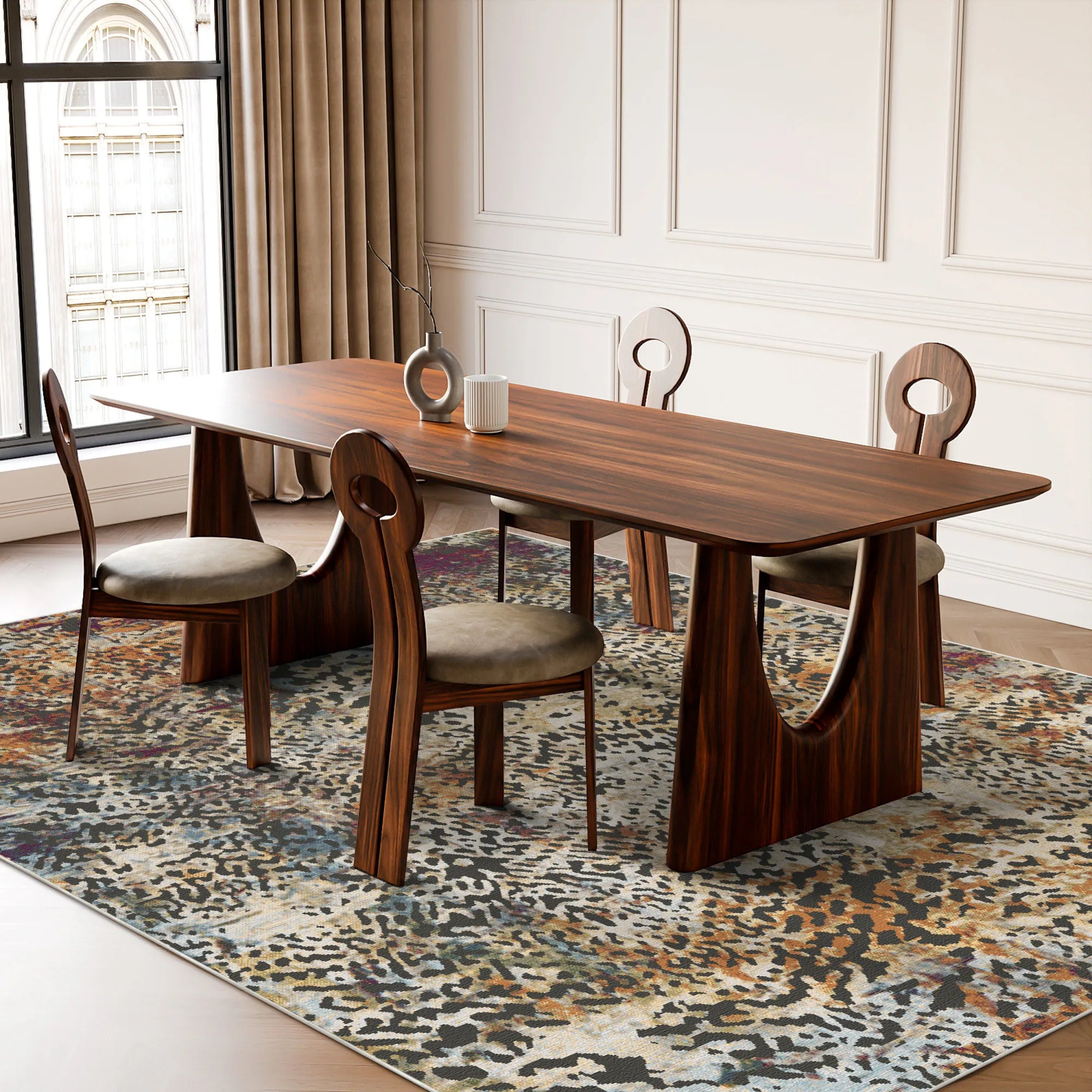 Рустикальний абстрактний килим