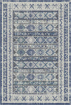 Фольклорний килим Baltic Blue Folklore Medallion, що миється Індиго