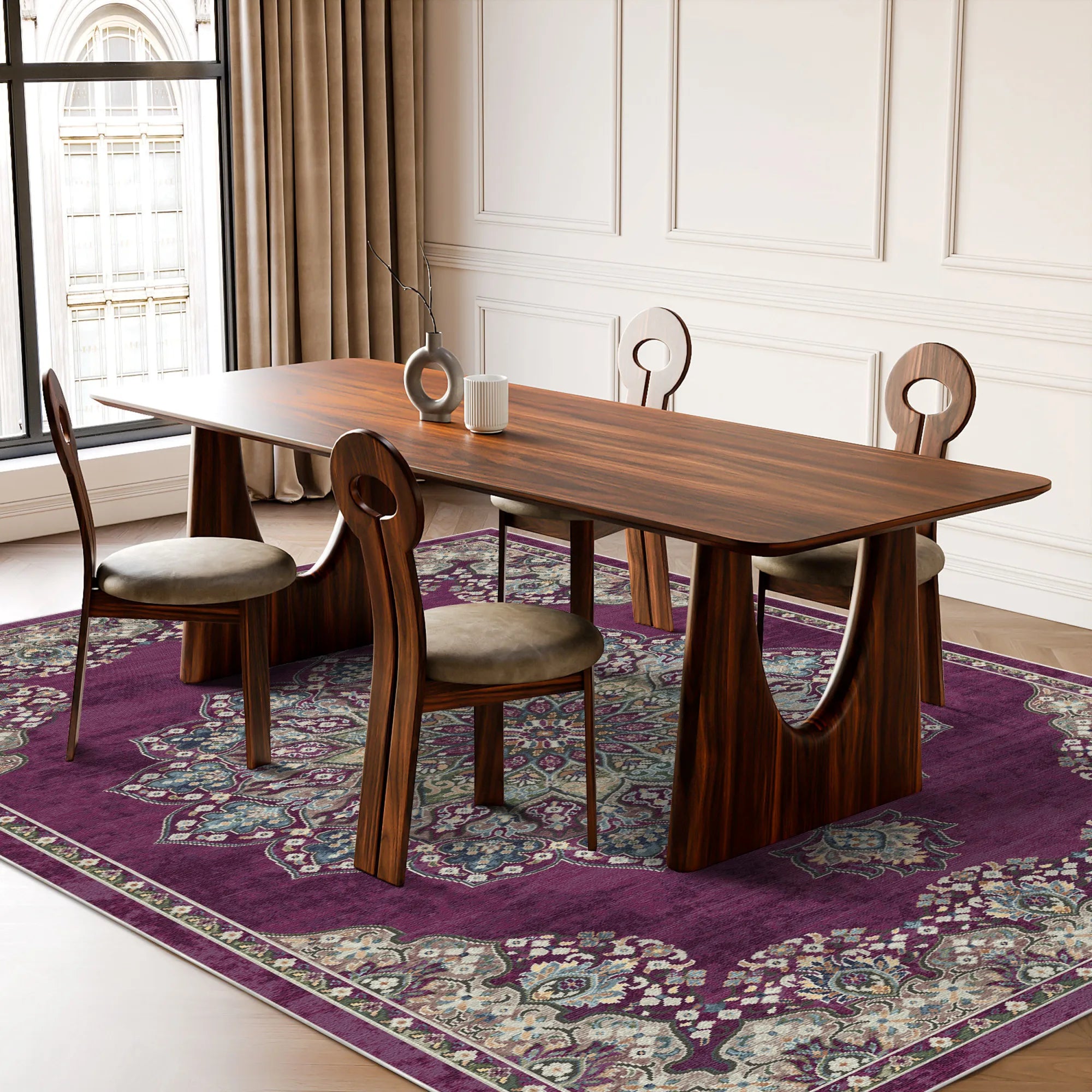 Традиційний килим Granada Plum що прається