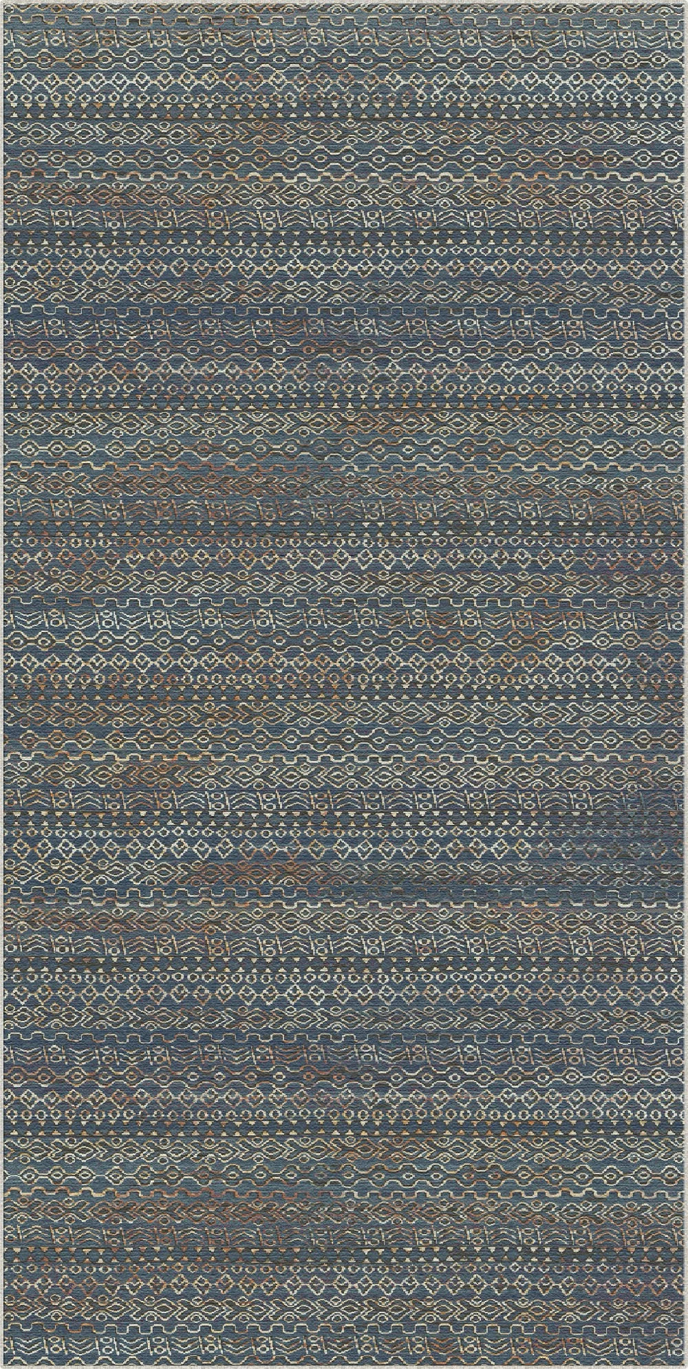 Абстрактний килим Amalfi Blue, що миється