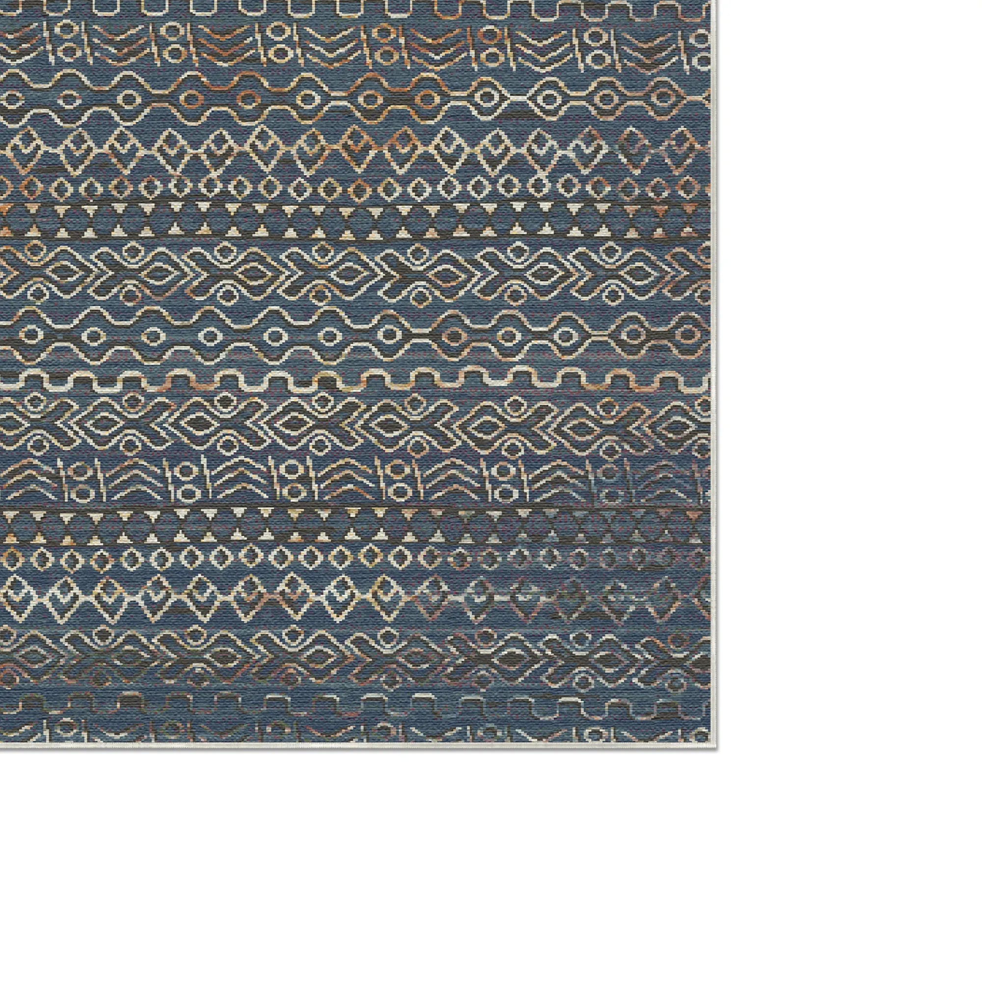 Абстрактний килим Amalfi Blue, що миється