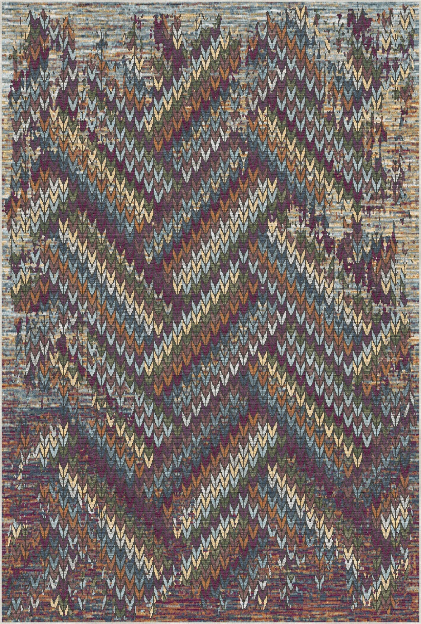 Килим Milan Multi Chevron що прається