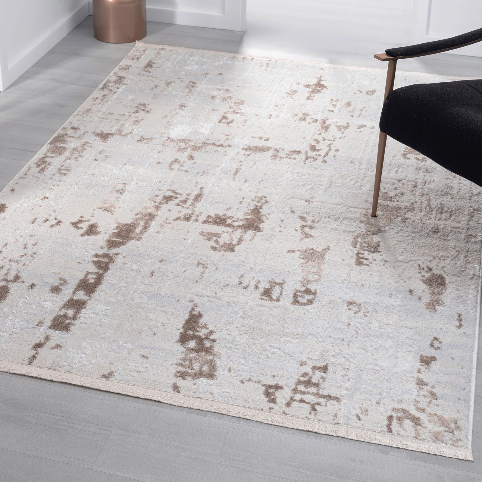 Міський дрейф коричневий абстрактний килим