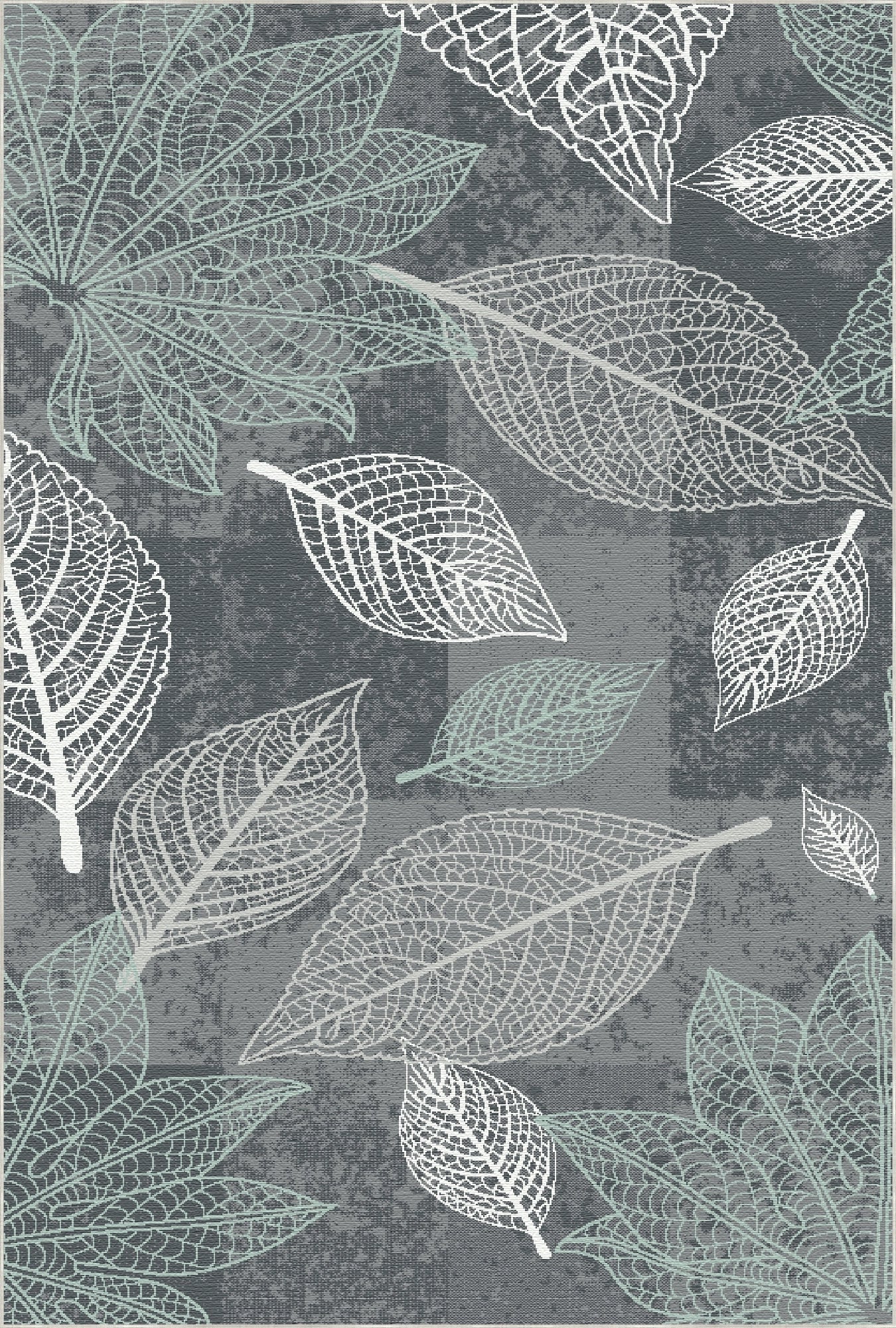 Килимок скелет із вугілля що шепоче листя