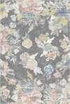 Антикварний килим Antique Slate Painterly Floral Сірий