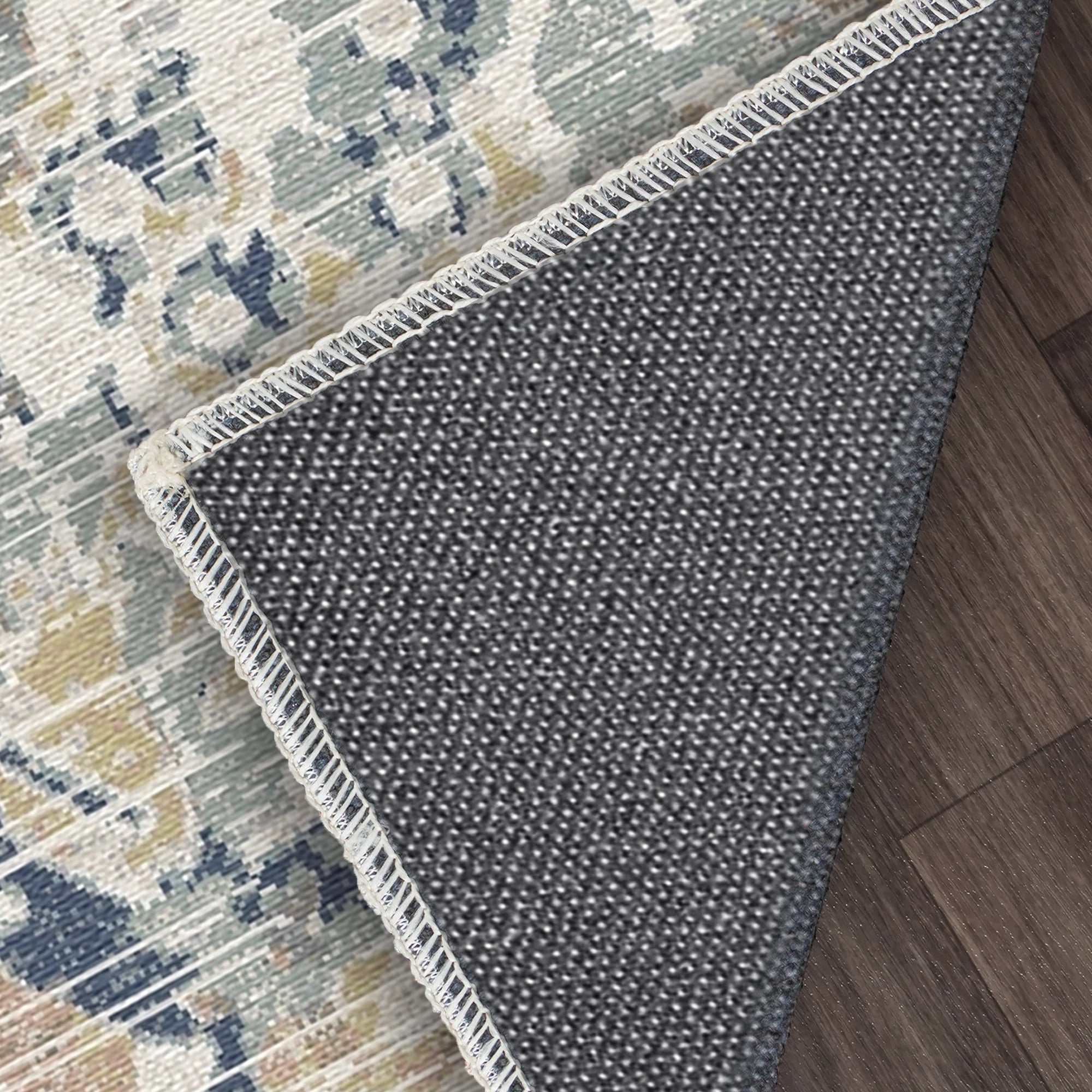 Килим з квітковим потертостями Блакитна галявина