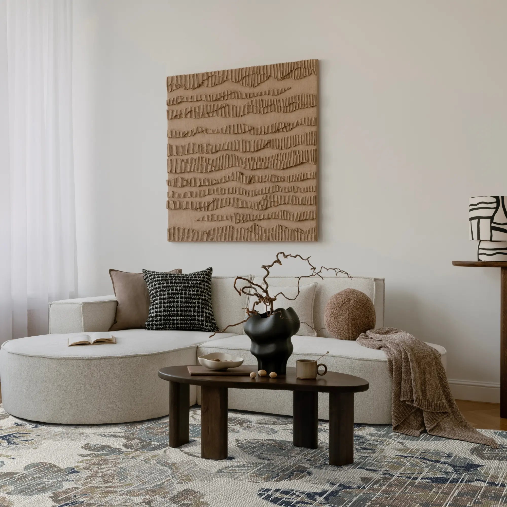Килим Azure Meadow Distressed Floral