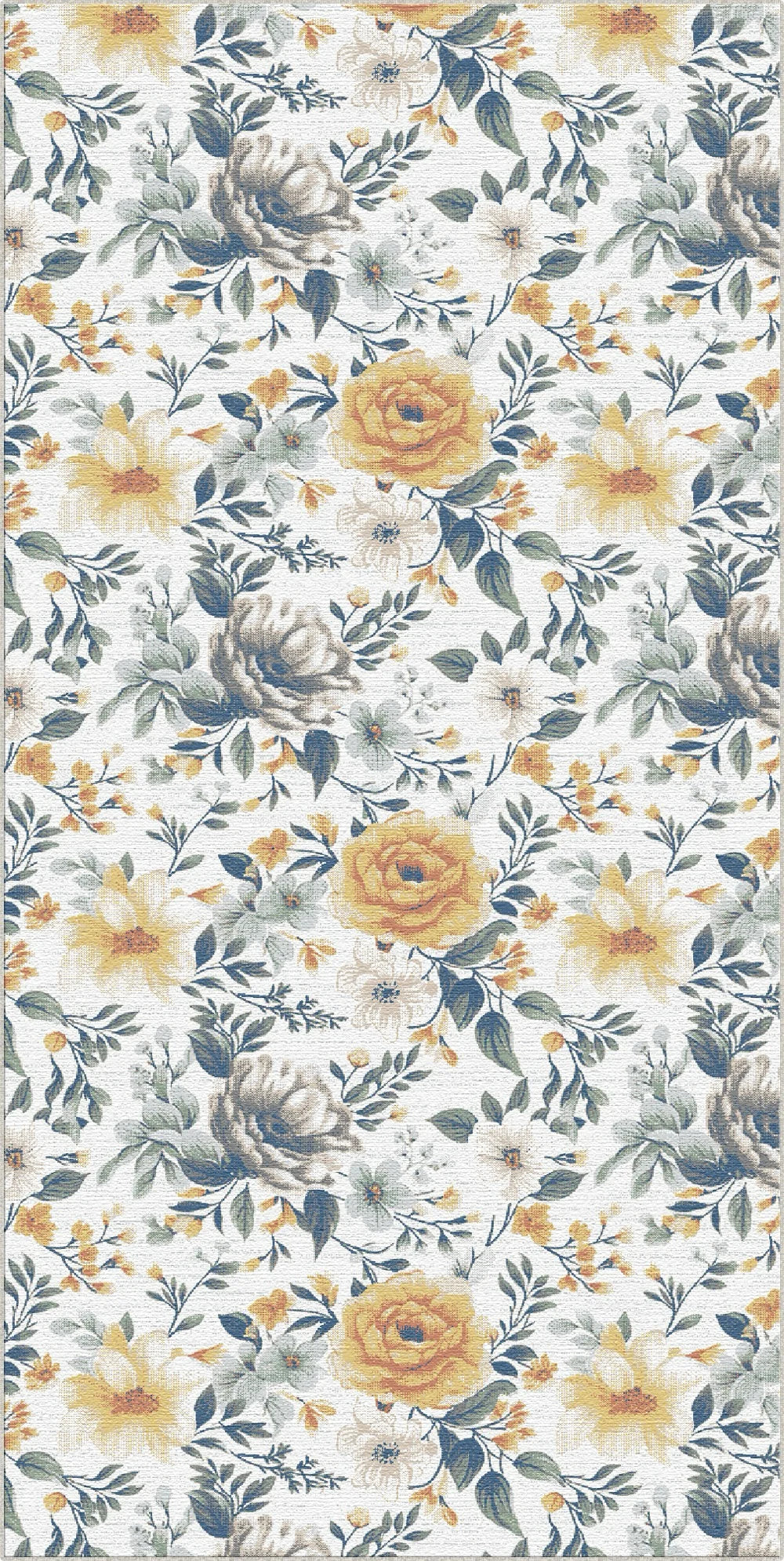Вінтажний килим Pastel Garden White