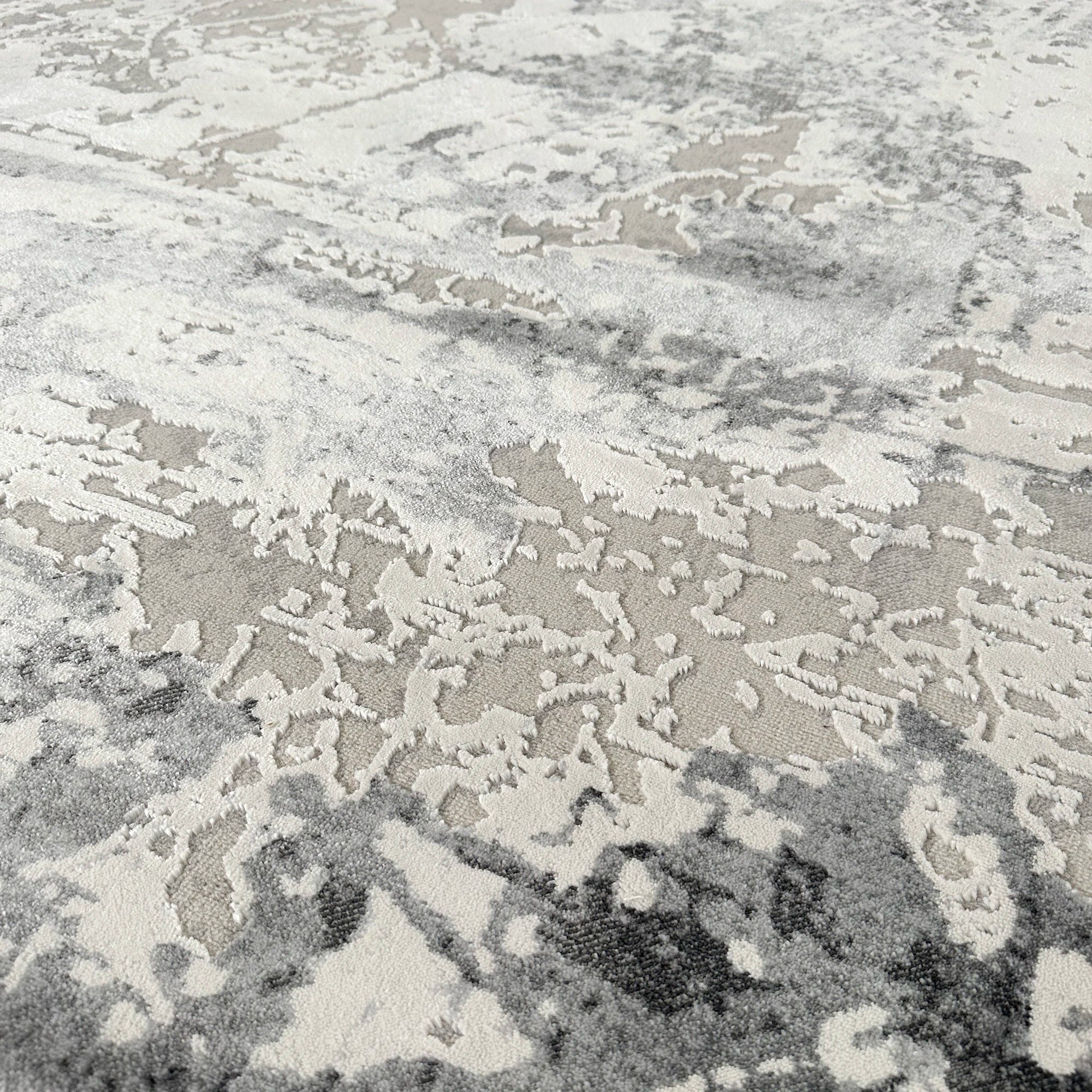 Сучасний килим з вапняковими прожилками | Сірий