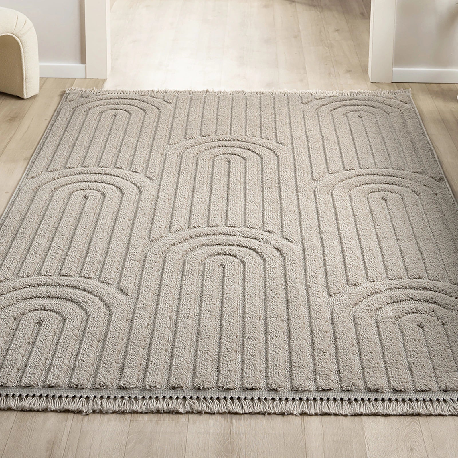 Бежевий килим Арочний лофт