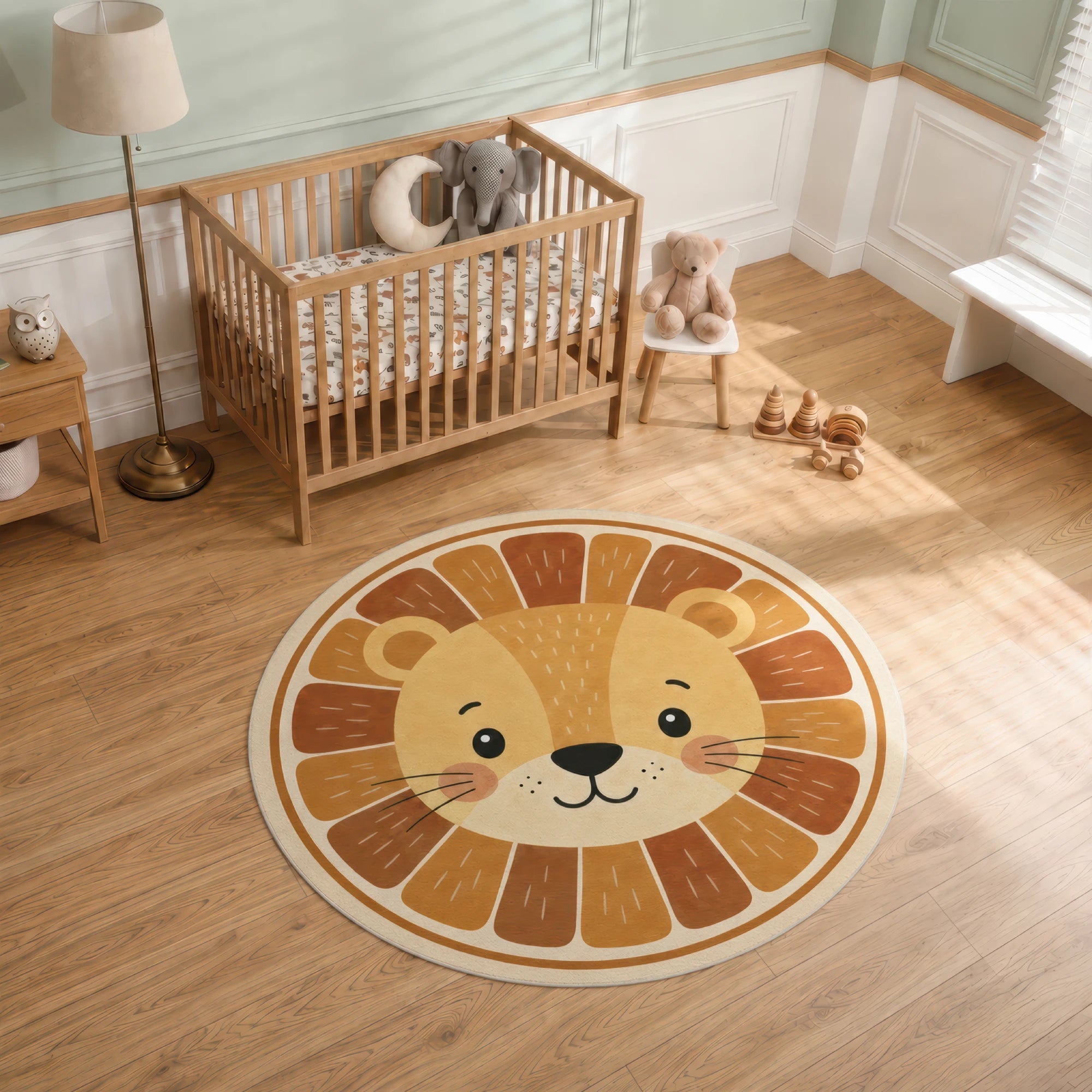 Круглий килимок Little Lion