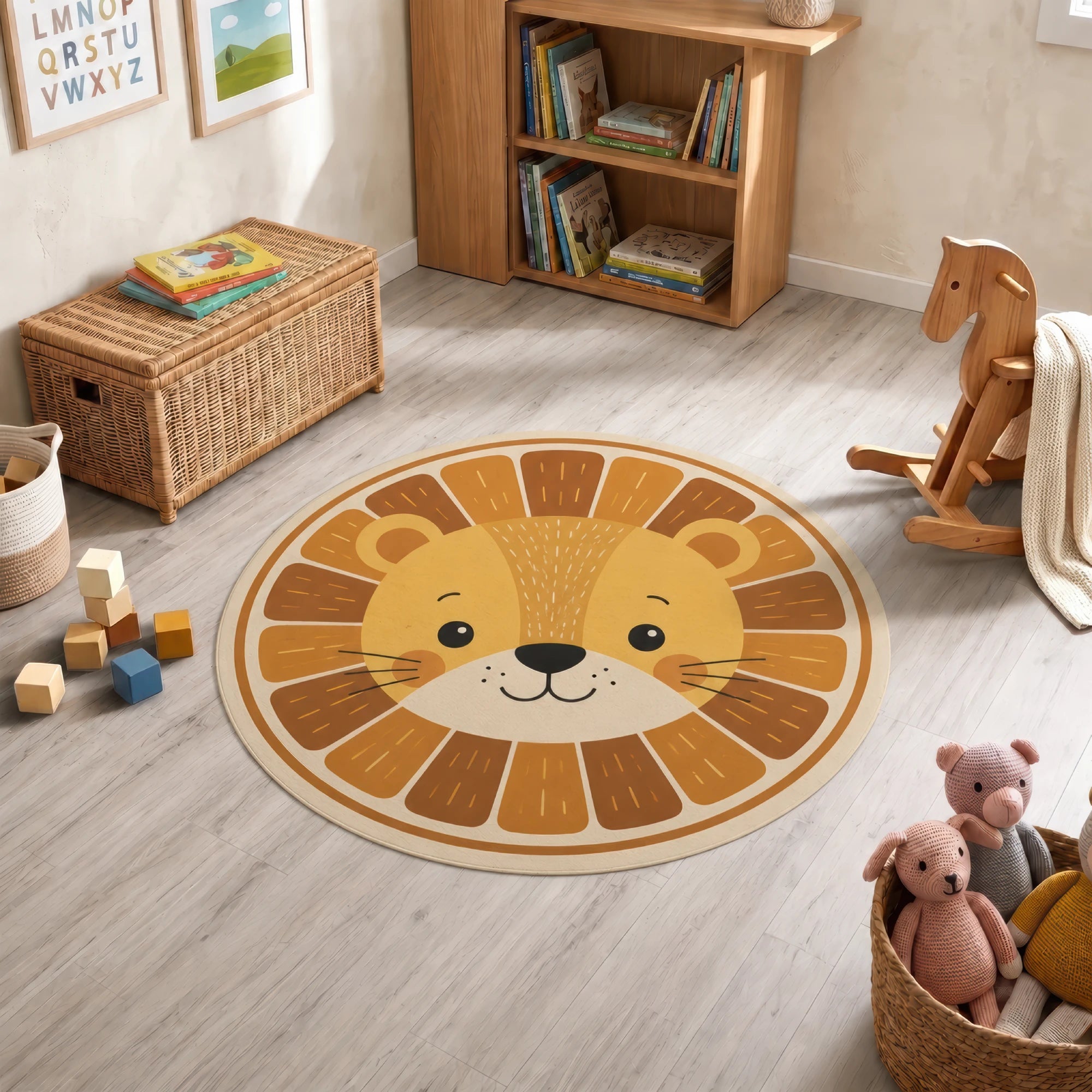 Круглий килимок Little Lion