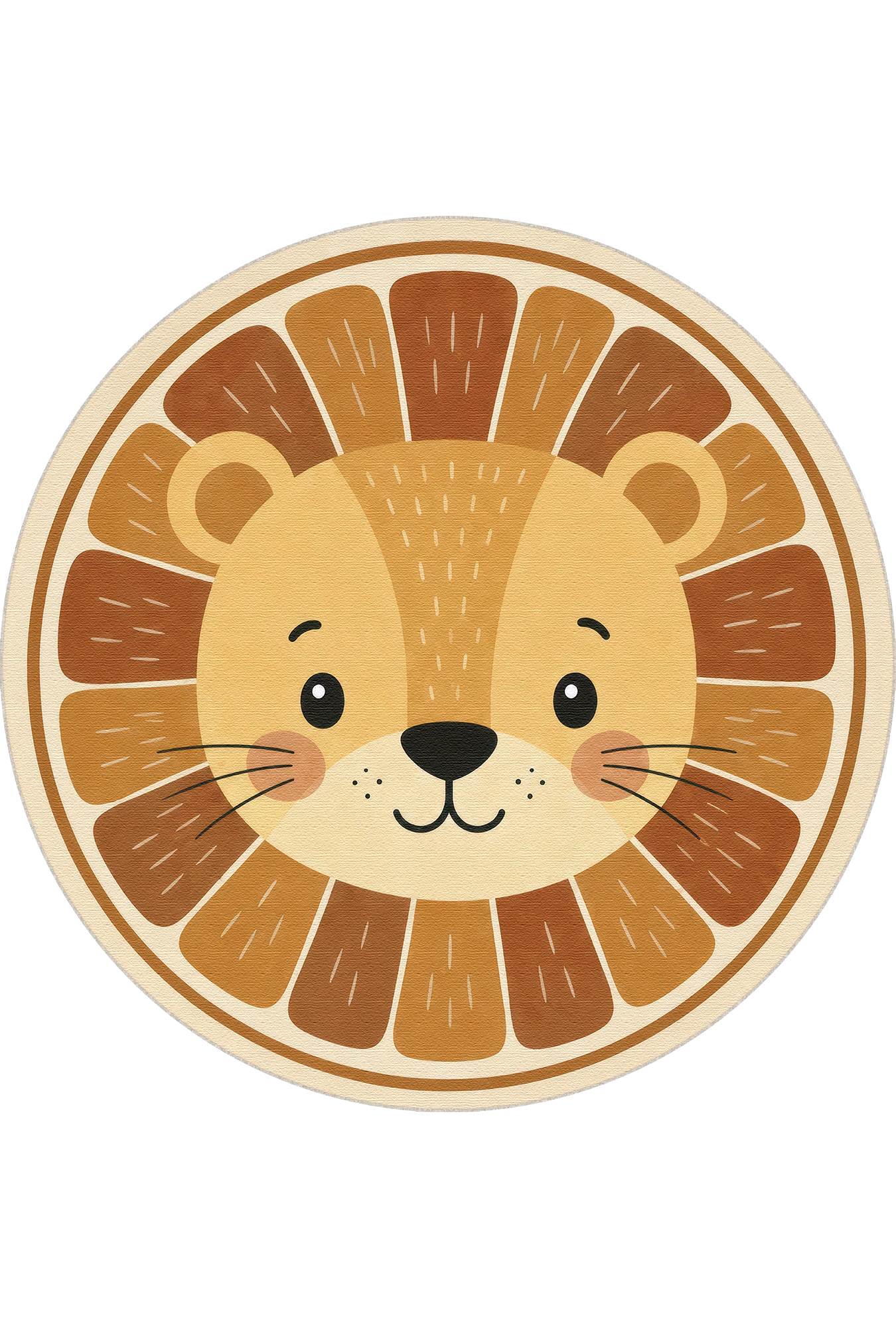 Круглий килимок Little Lion