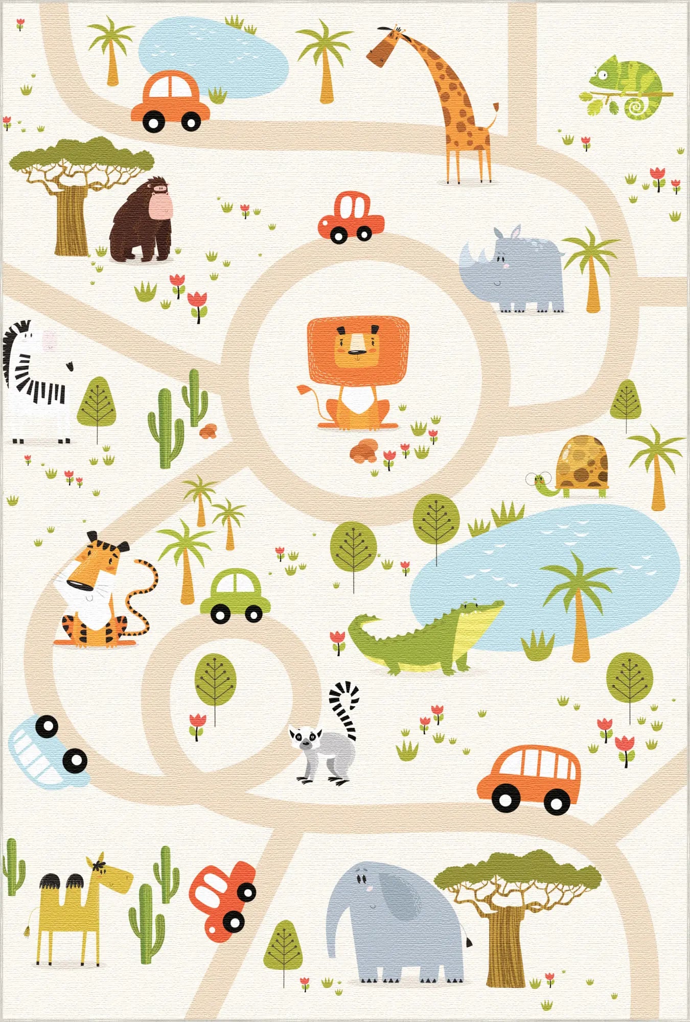 Дитячий ігровий килим Safari Adventure