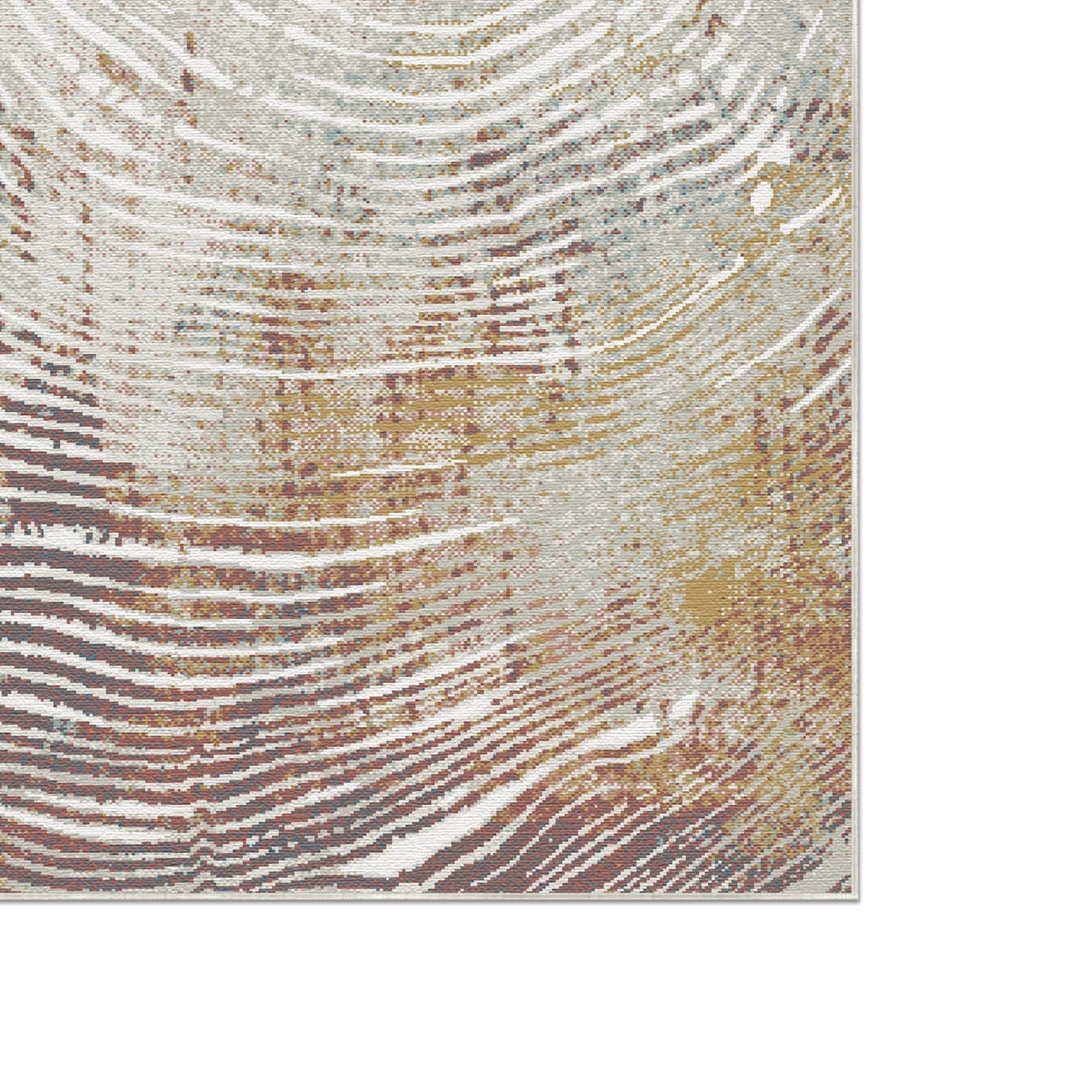 Килим Ochre Annual Ring органічний абстрактний