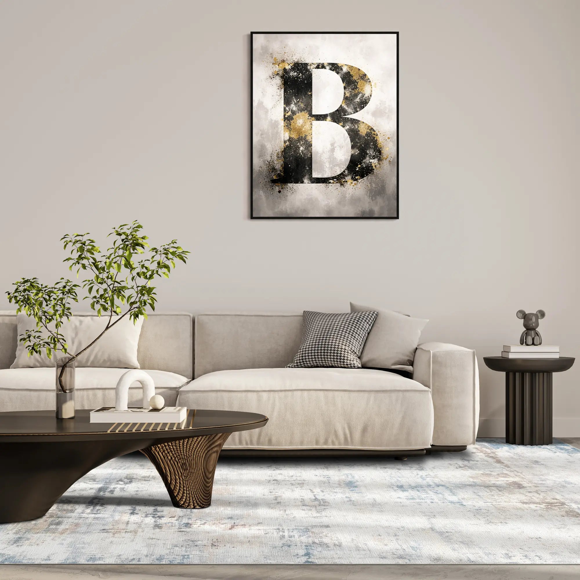 Килим Serene Nimbus у стилі distressed абстрактний