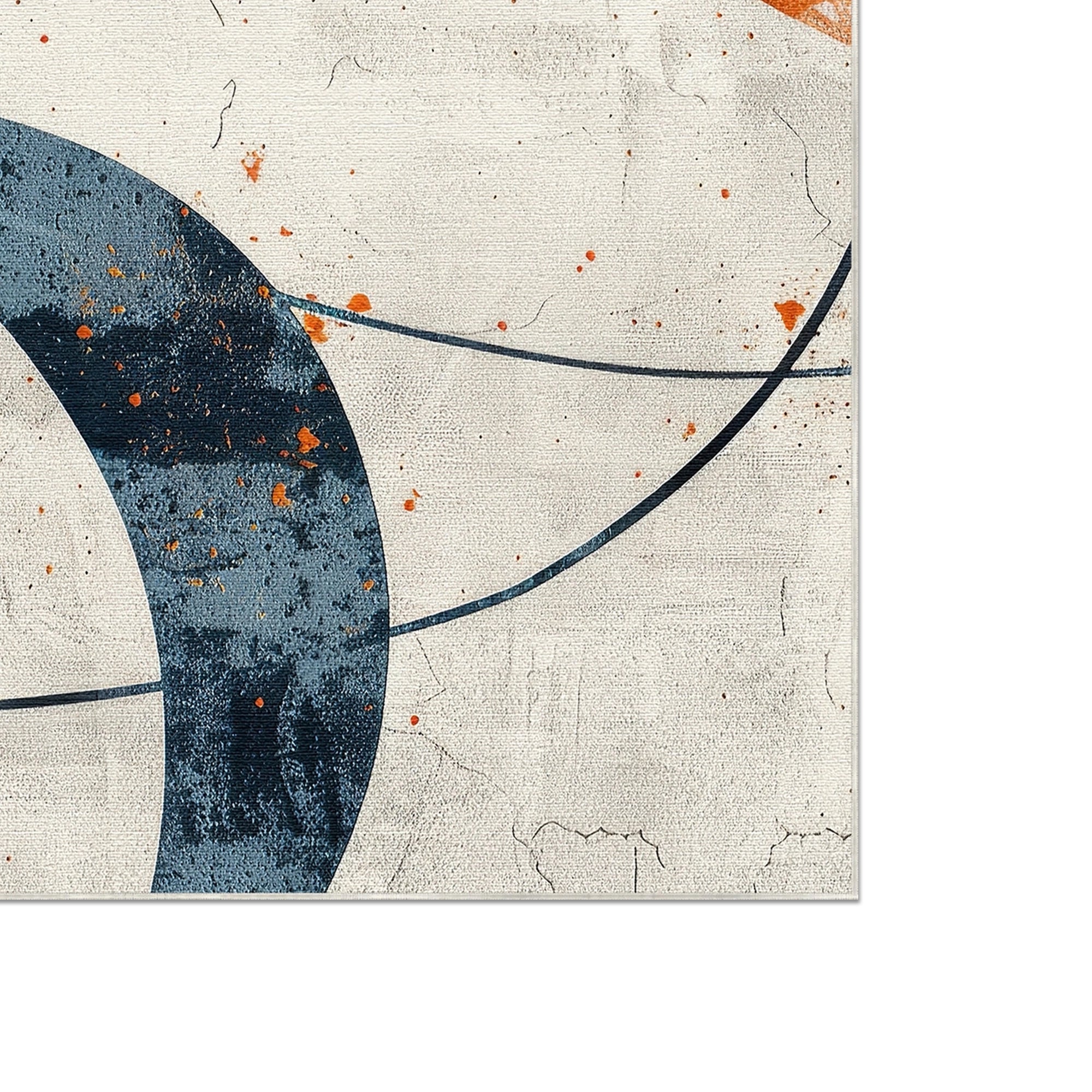 Celestial Orbit Geometric Abstract Rug