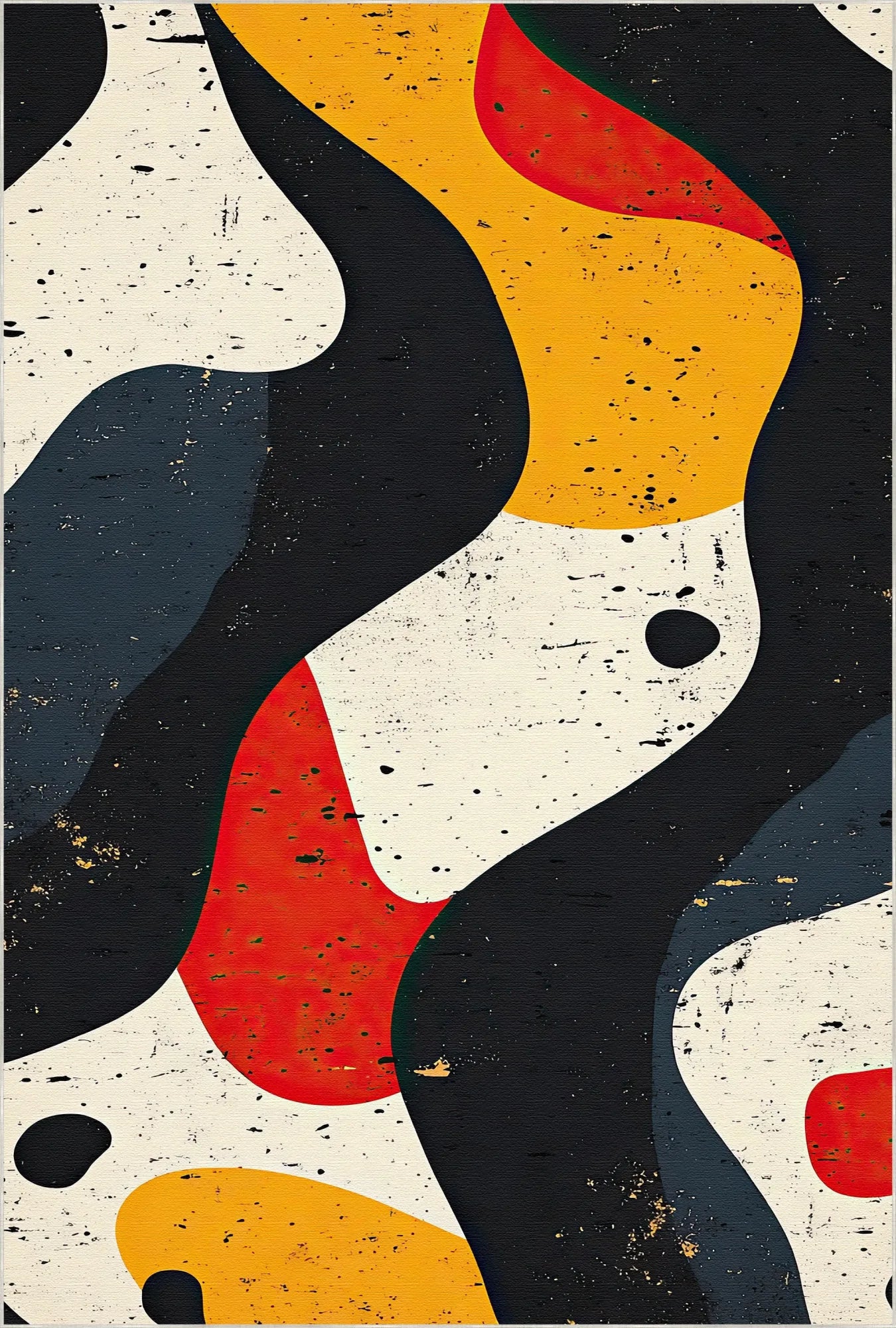 Chroma Flow яскравий абстрактний килим