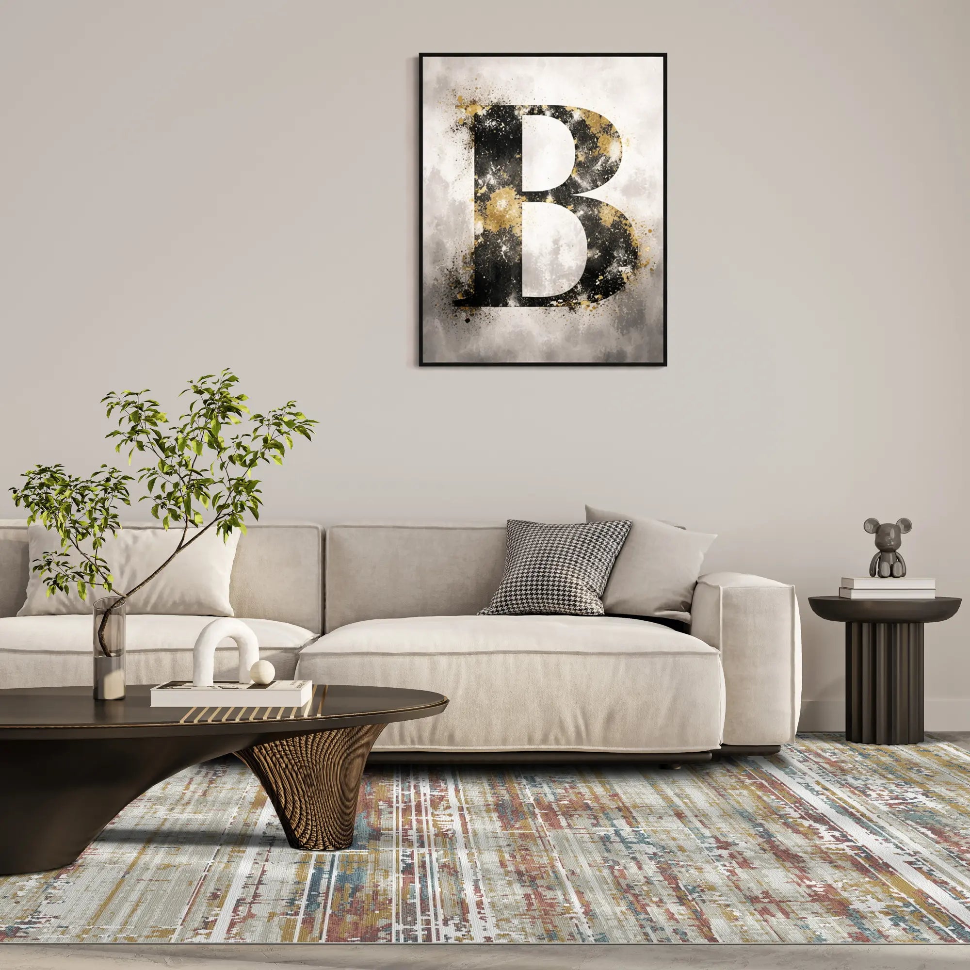 Килим Golden Ember Linear Abstract
