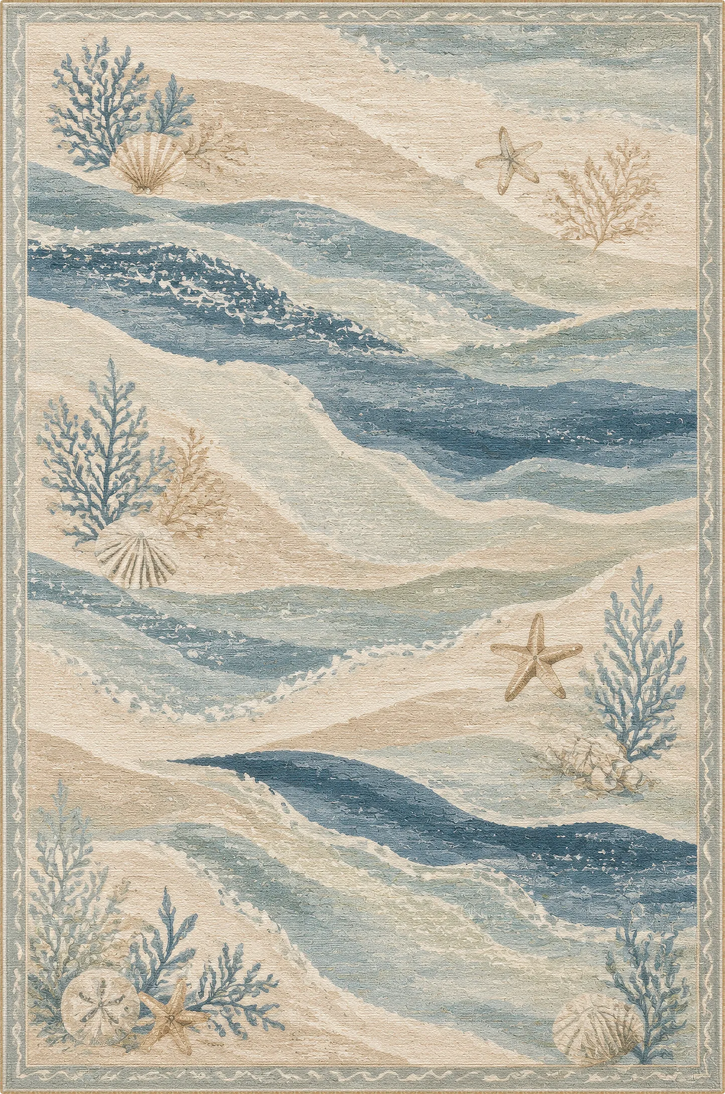 Килим Ocean Breeze Coastal Waves