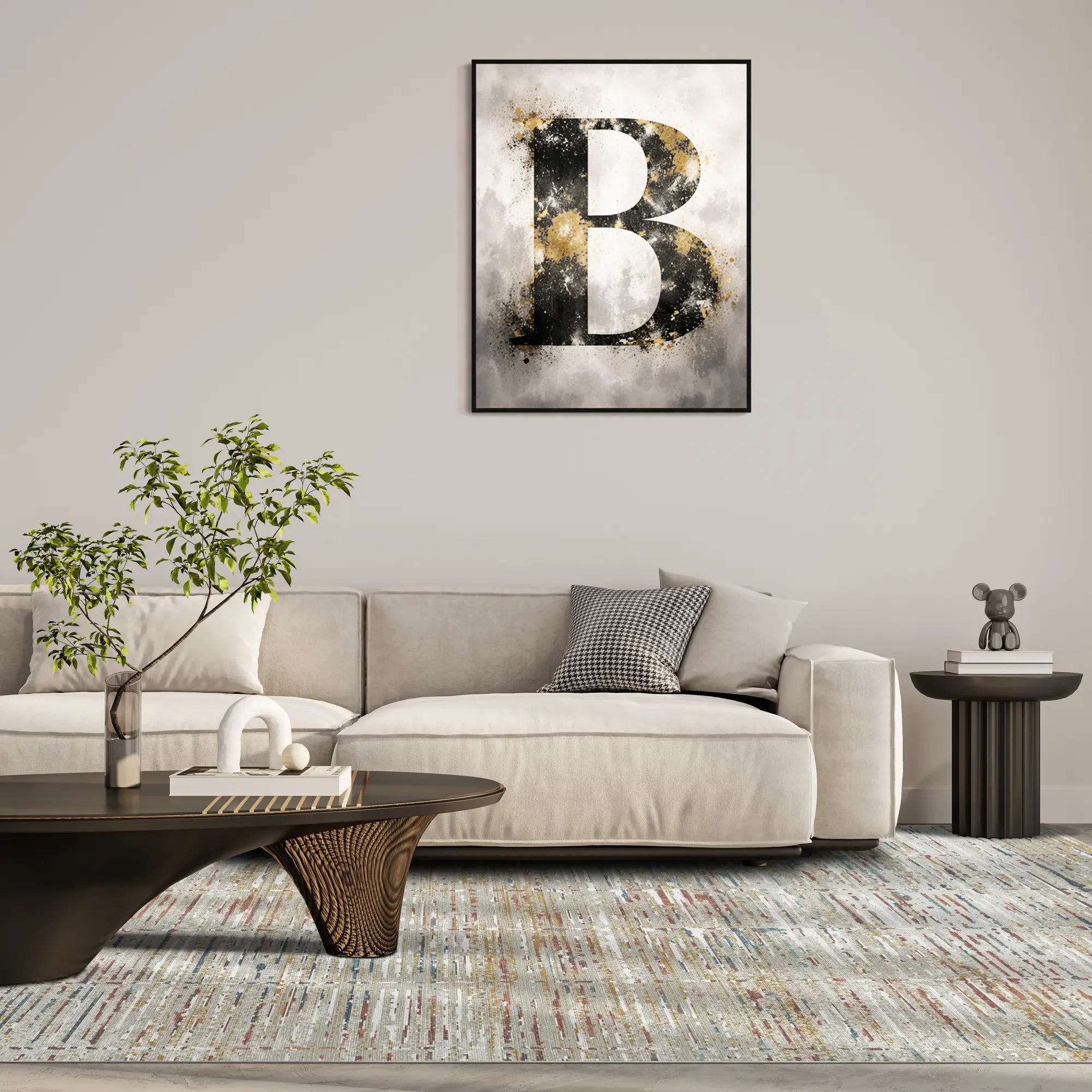 Килим Luminous Grid Linear Abstract