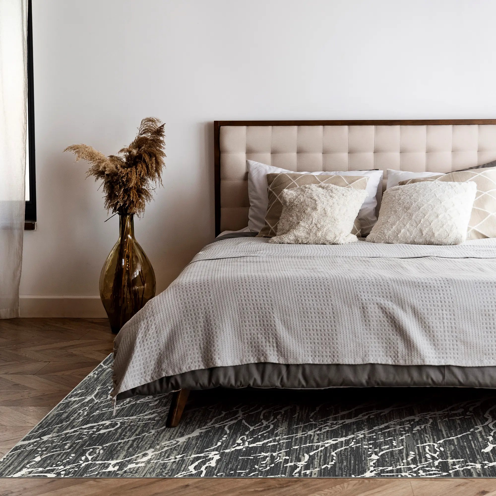 Килим Obsidian Frost Marble Washable
