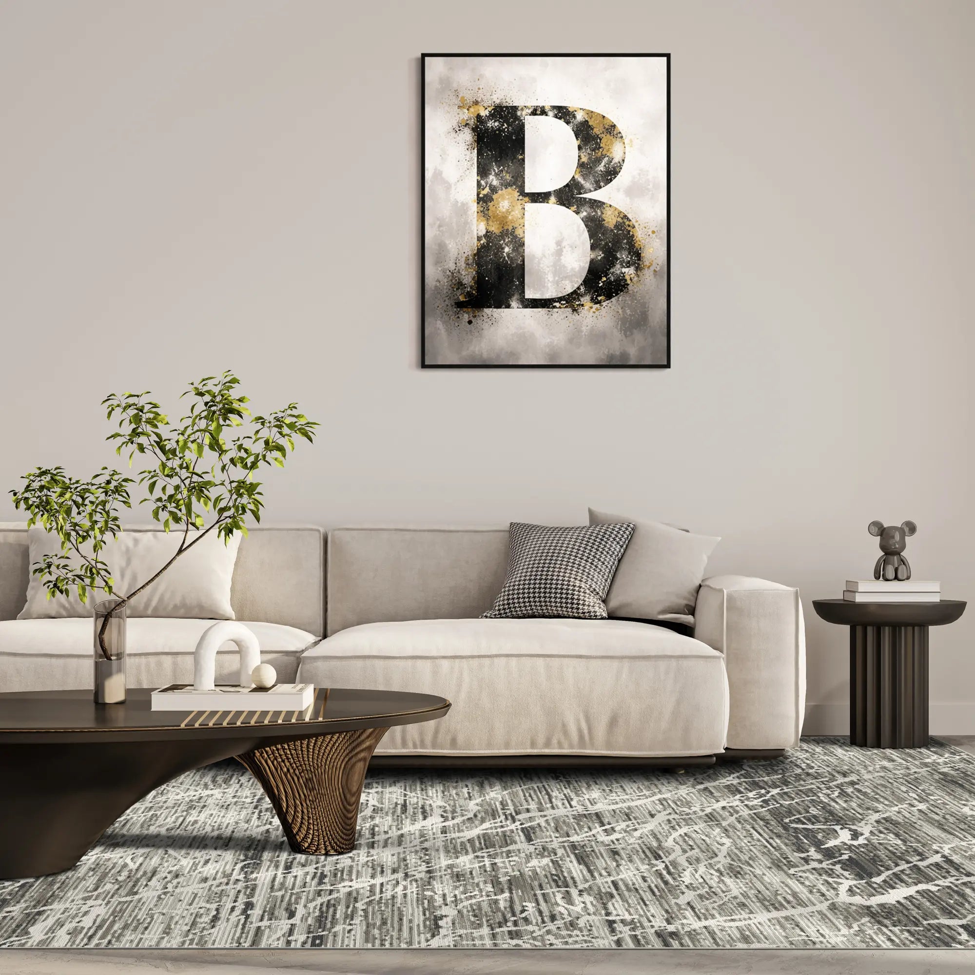 Килим Carrara Frost Marble Washable