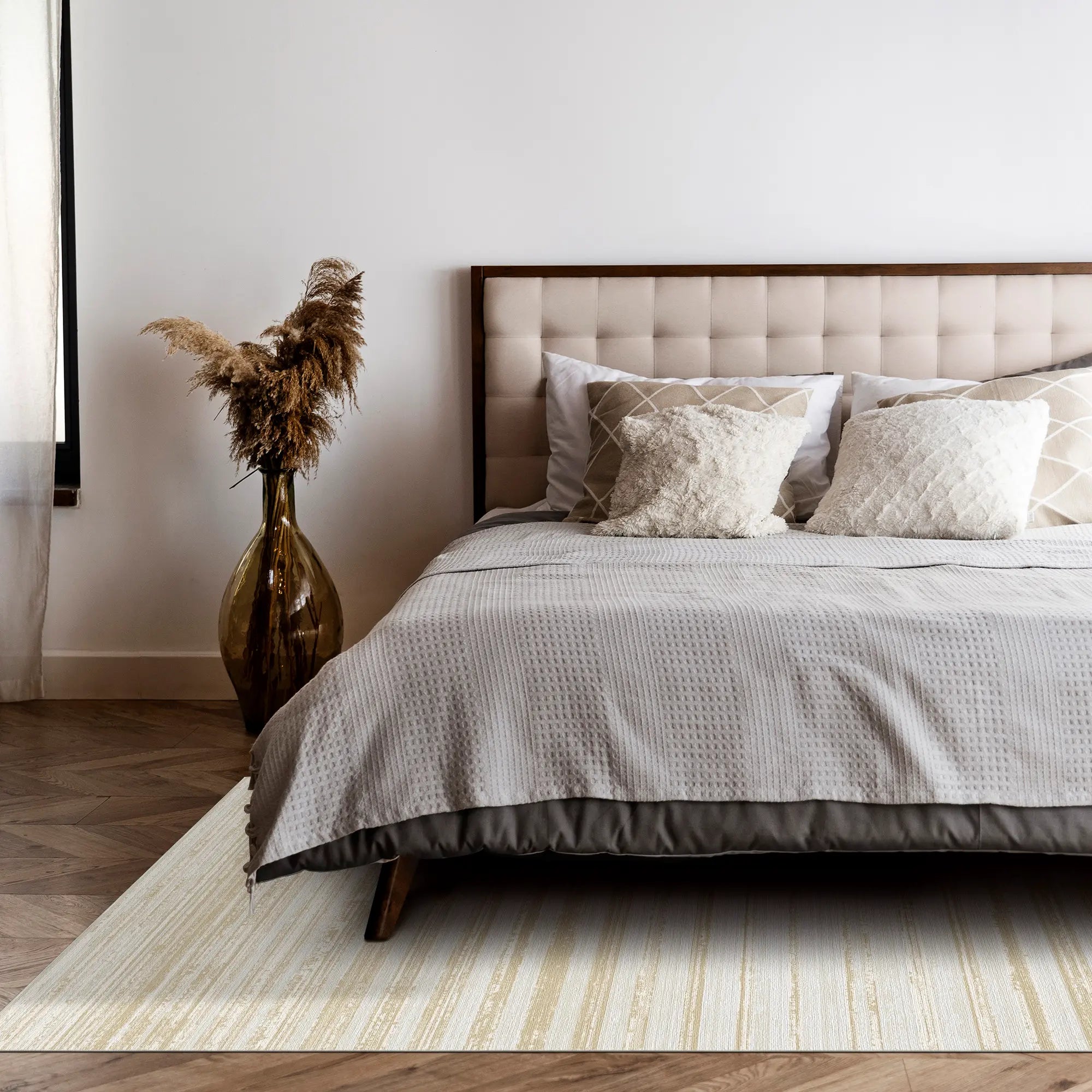 Килим Sandstone Beige з лінійною текстурою