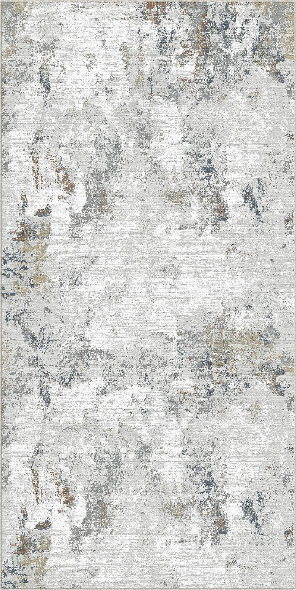 Килим Silver Slate з абстрактним потертим дизайном